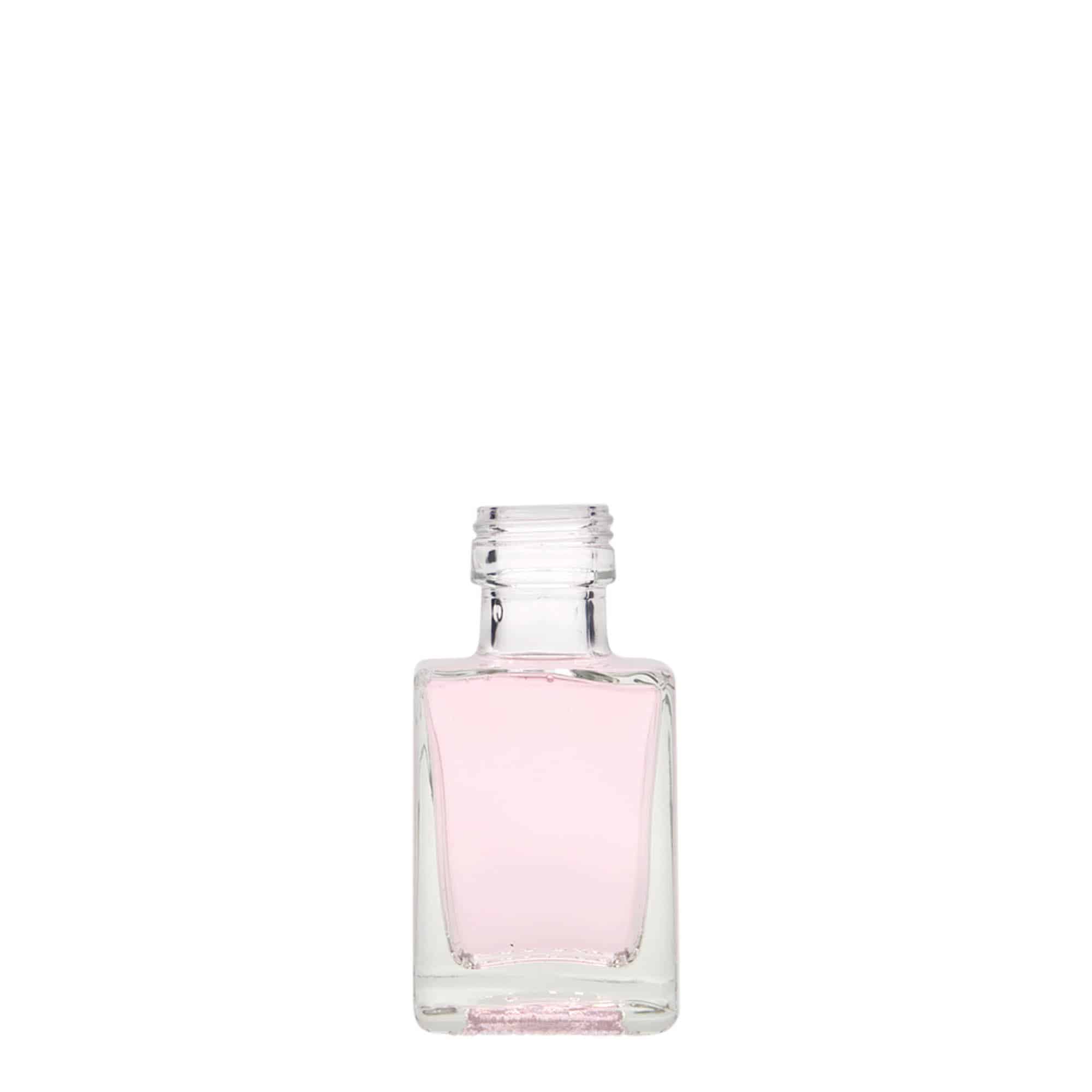 50 ml steklena steklenica »Cube«, kvadratna, ustje: PP 24