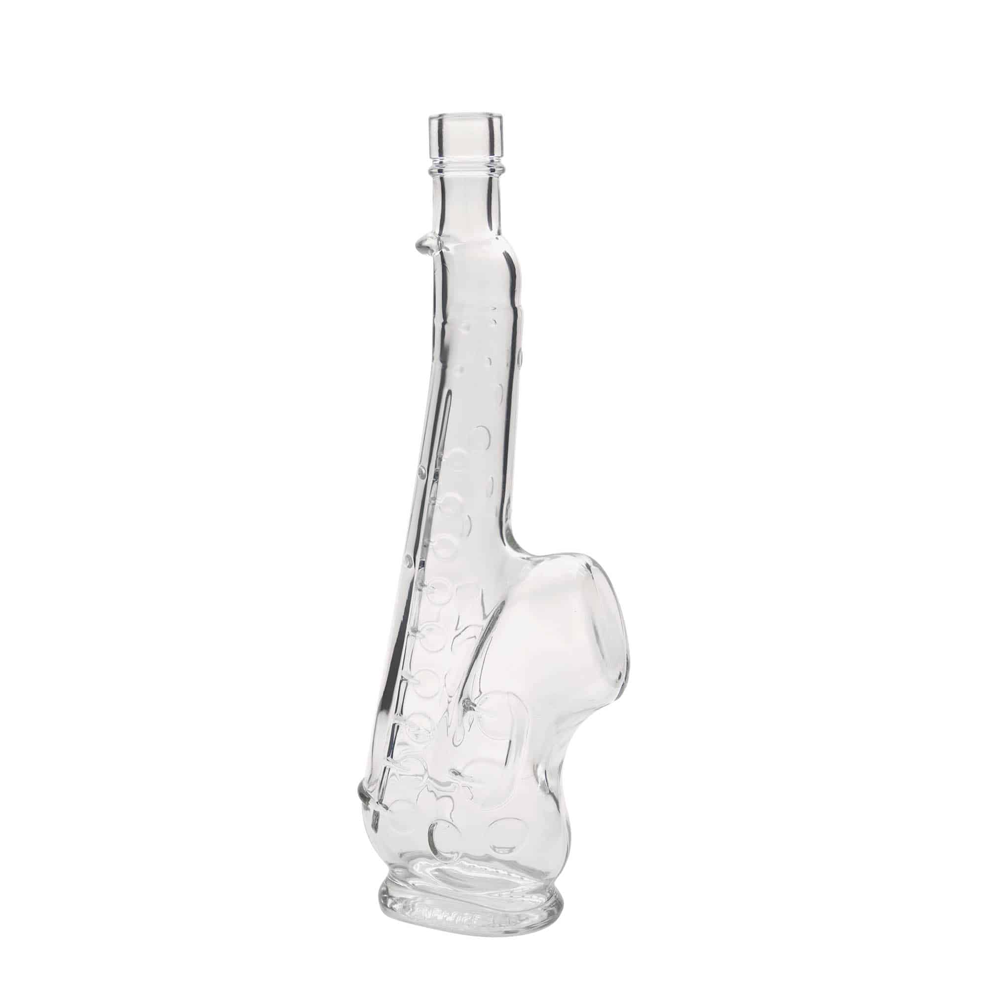 500 ml steklena steklenica »Saksofon«, ustje: pluta