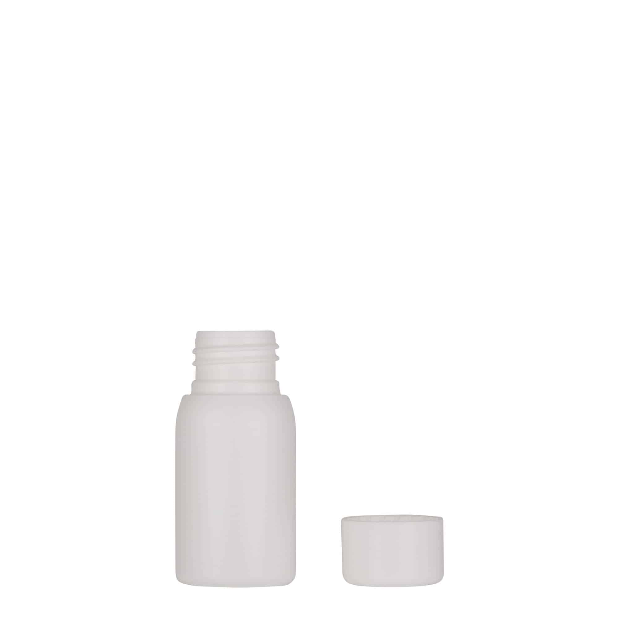 30 ml plastična steklenička 'Tuffy', HDPE, bela, odprtina: 24/410