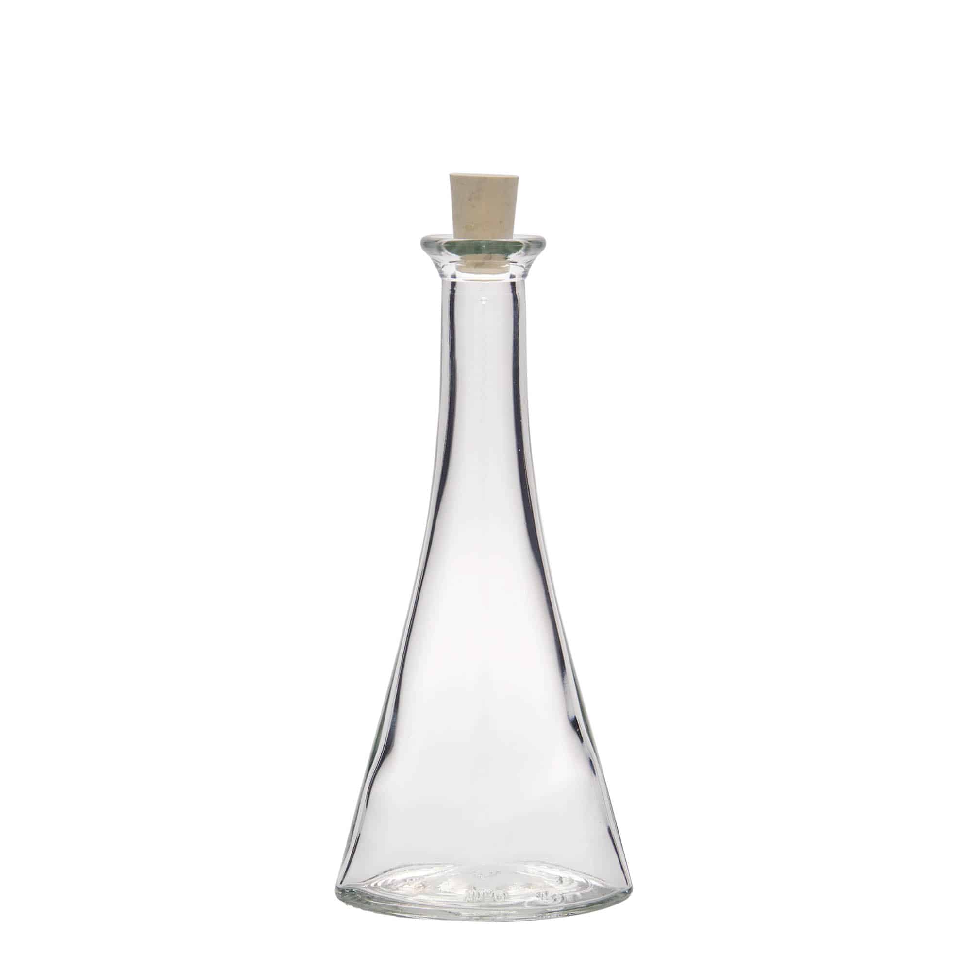100 ml steklena steklenica »Veronica«, polokrogla, ustje: pluta