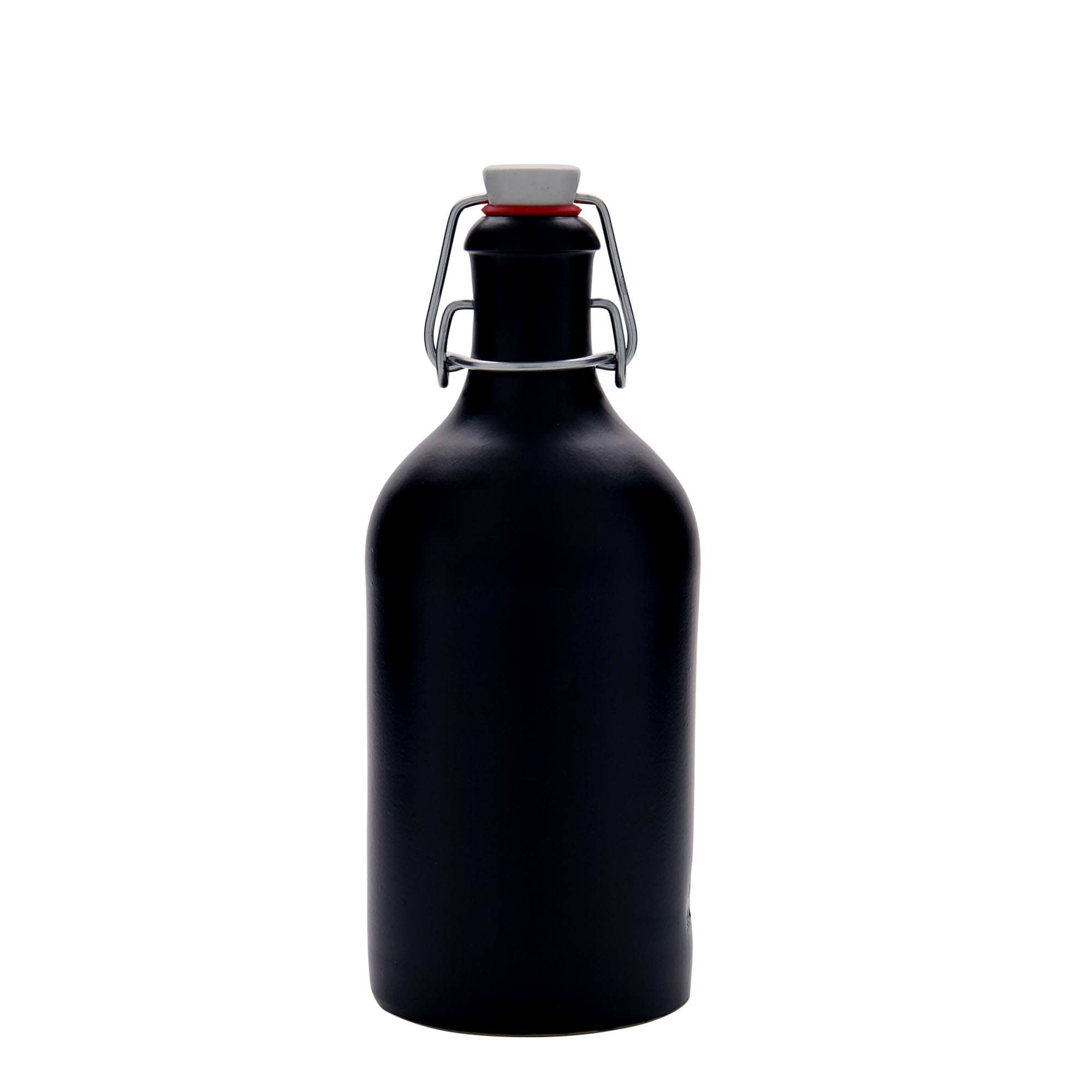 500 ml lončeni vrč, lončevina, črna, motiv: pluta