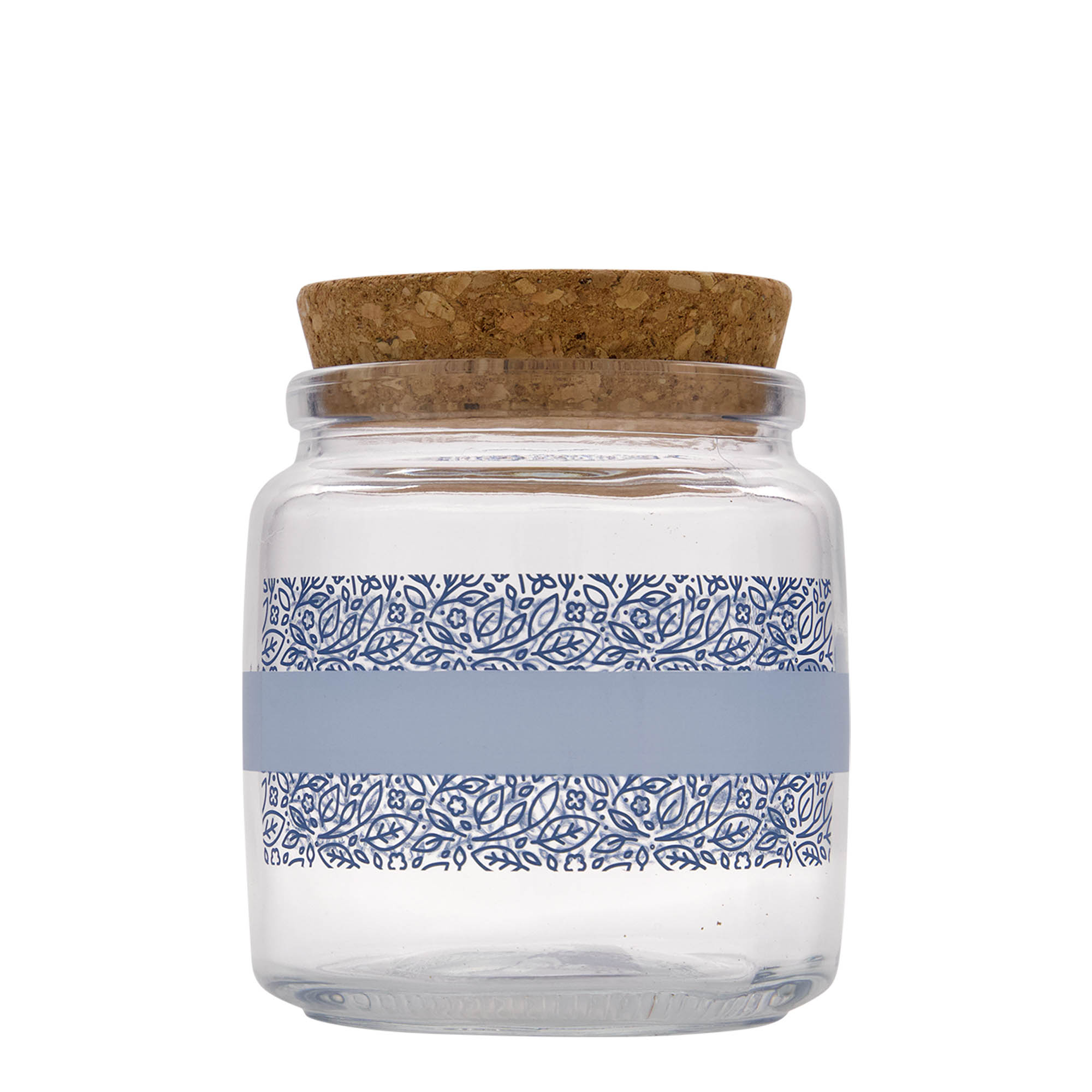 750 ml zamašek iz plute 'Giara', motiv: Naturalmente blu, odprtina: pluta