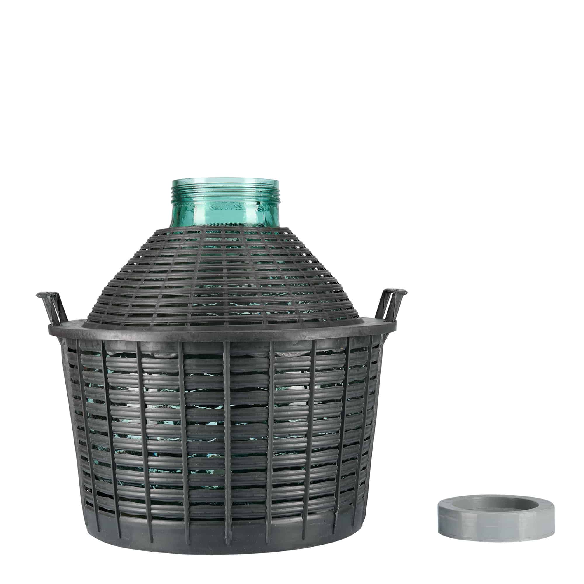 25 l balonska steklenica širokega grla, steklo, odprtina: navojni zamašek