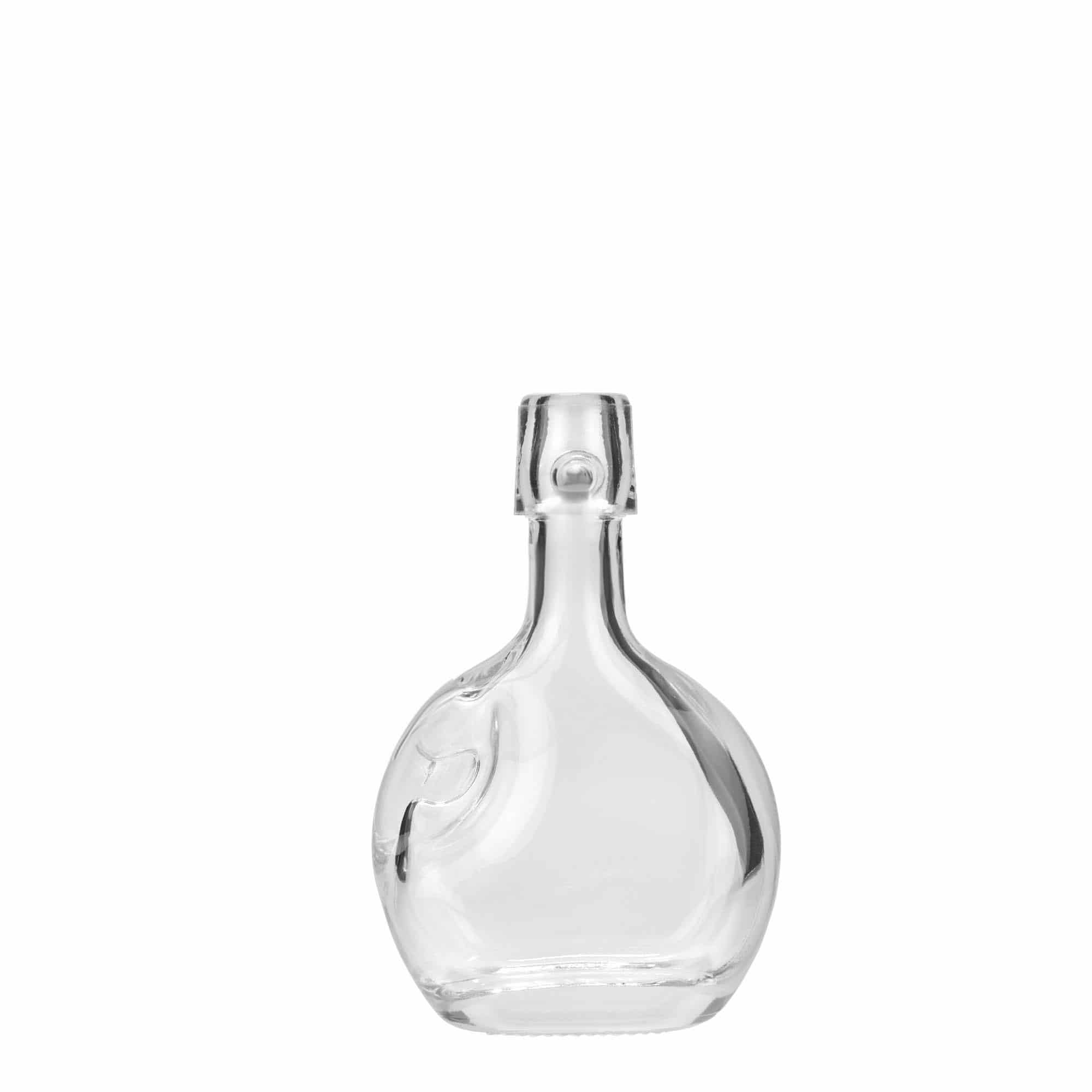 40 ml steklena steklenica »Lukas«, ovalna, ustje: zamašek s tesnilom 40 ml steklena steklenica »Lukas«, ovalna, ustje: zamašek s tesnilom
