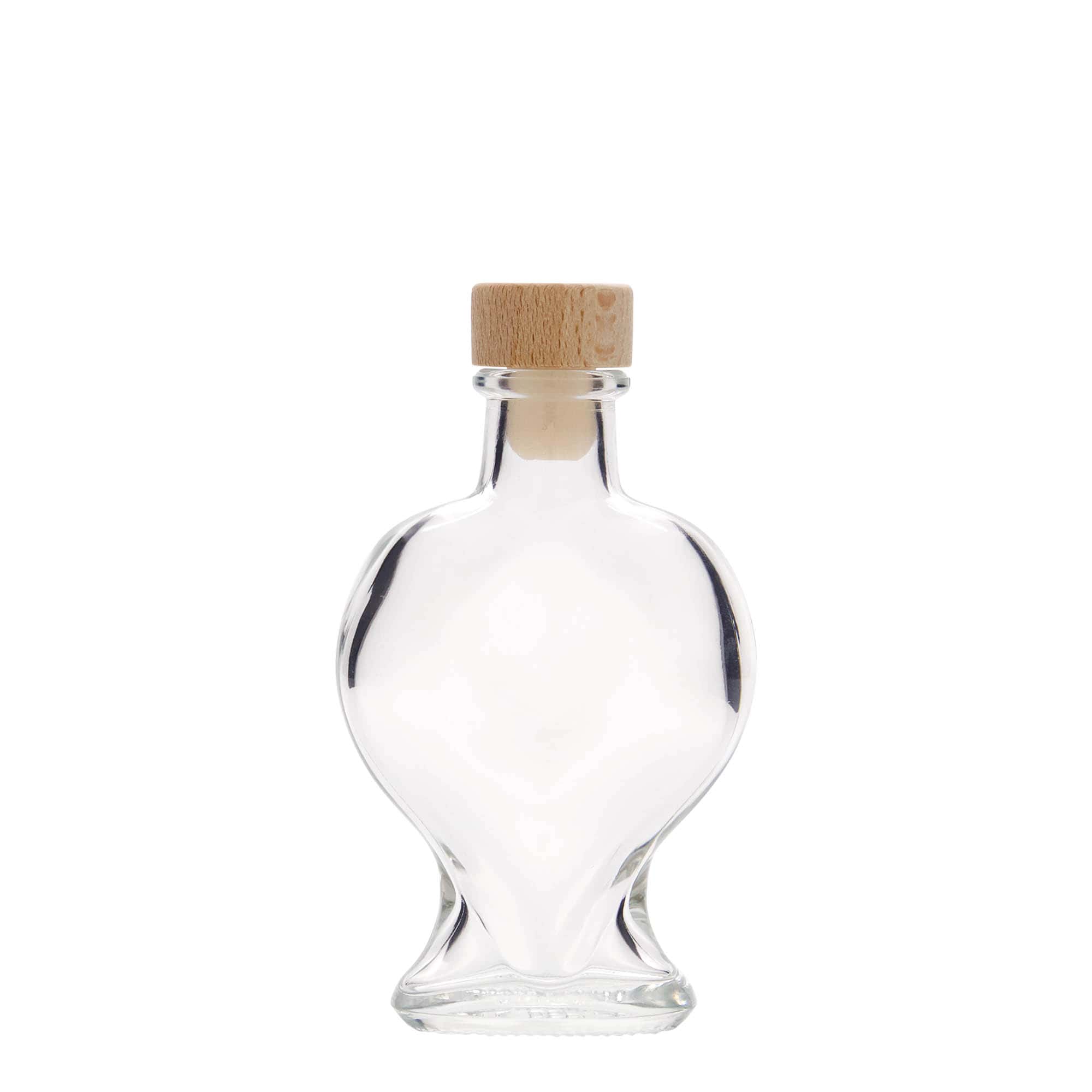 100 ml steklenica 'Srce', odprtina: zamašek