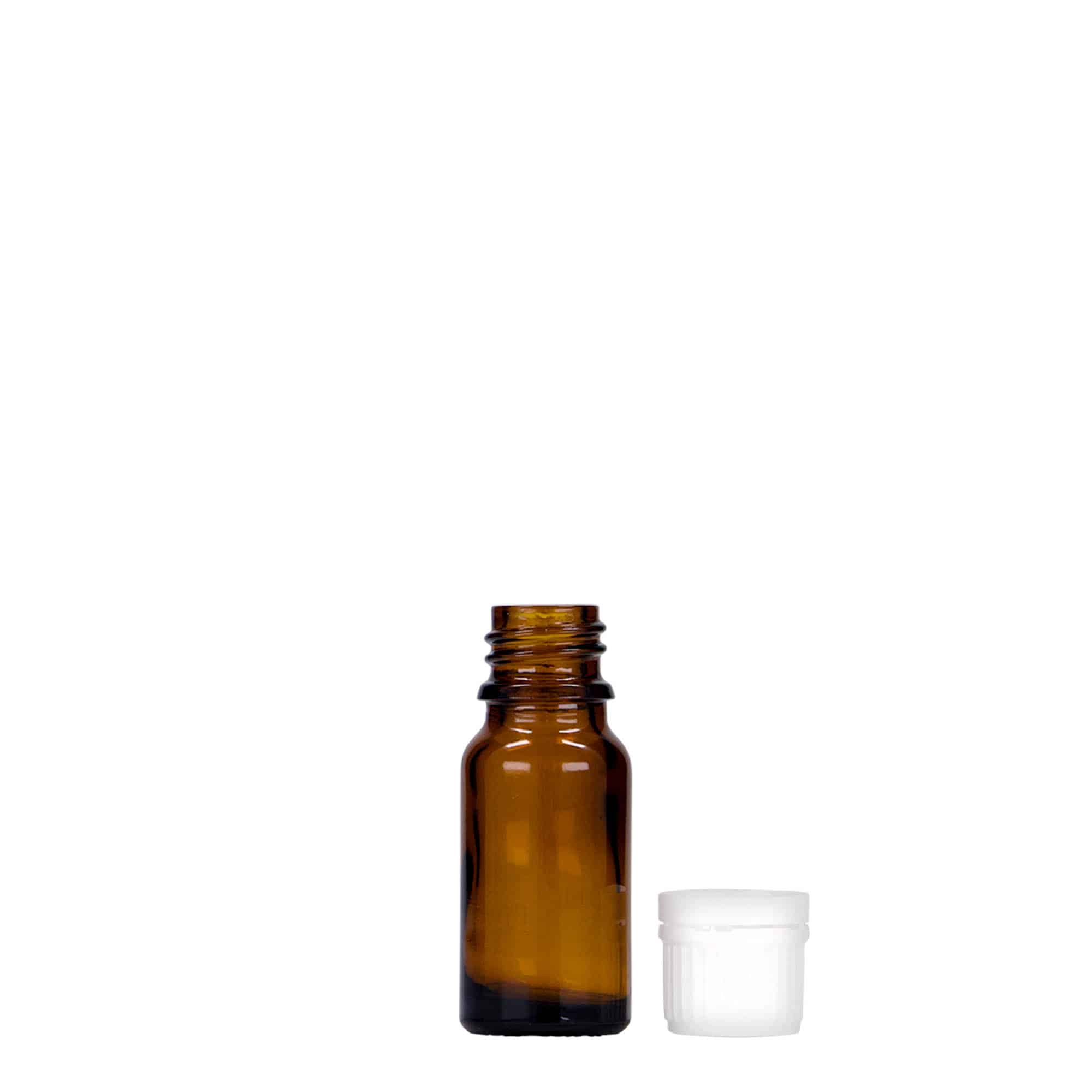 10 ml medicinska steklenička, steklo, rjava, odprtina: DIN 18