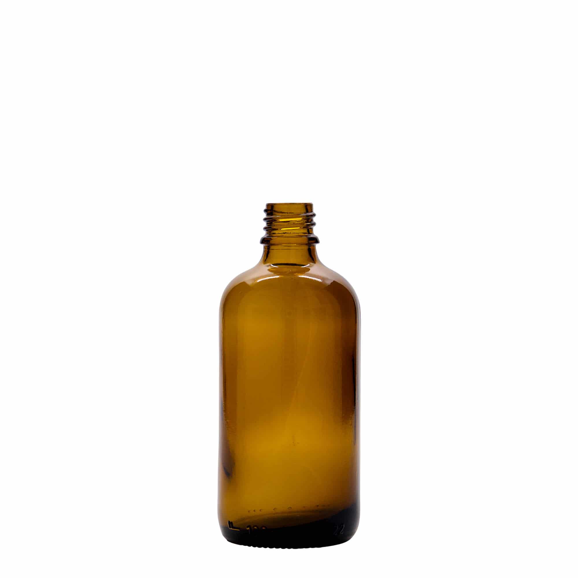 100 ml steklenica za zdravila s črpalko za losjon, steklo, rjava, ustje: DIN 18