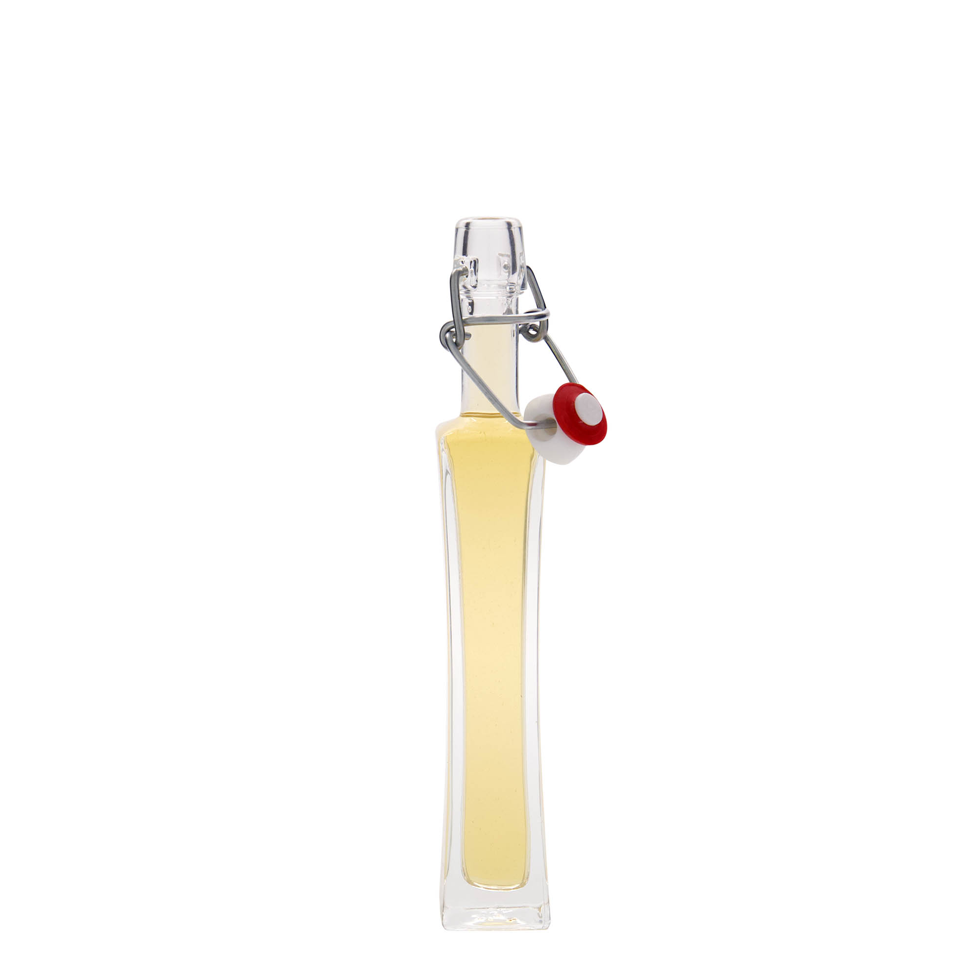 40 ml steklenička 'Koko', kvadratna, odprtina: s sponko 40 ml steklenička 'Koko', kvadratna, odprtina: s sponko