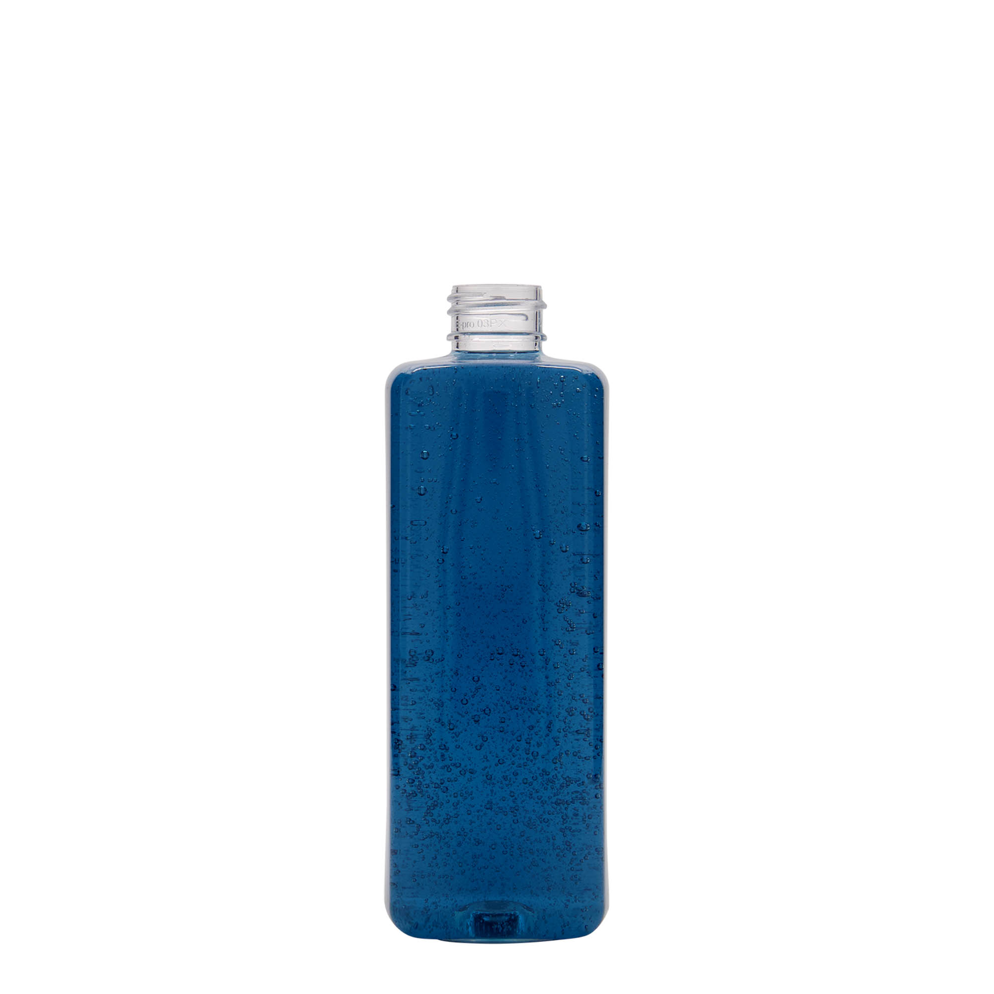 300 ml PET-flaska 'Karl', kvadratna, plastika, odprtina: 24/410