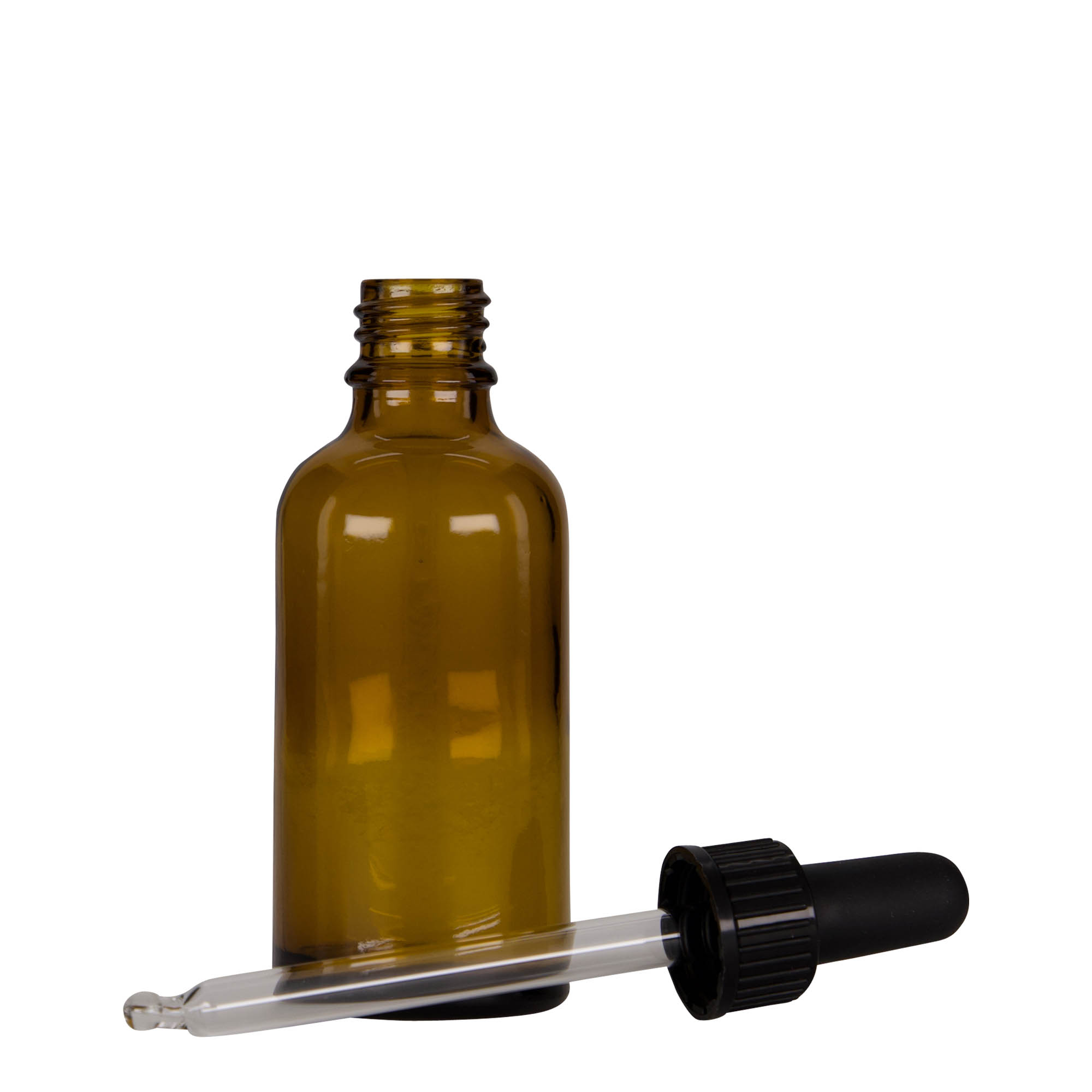 50 ml steklenička z pipeto za medicino, steklo, rjavo-črna, odprtina: DIN 18 50 ml steklenička z pipeto za medicino, steklo, rjavo-črna, odprtina: DIN 18