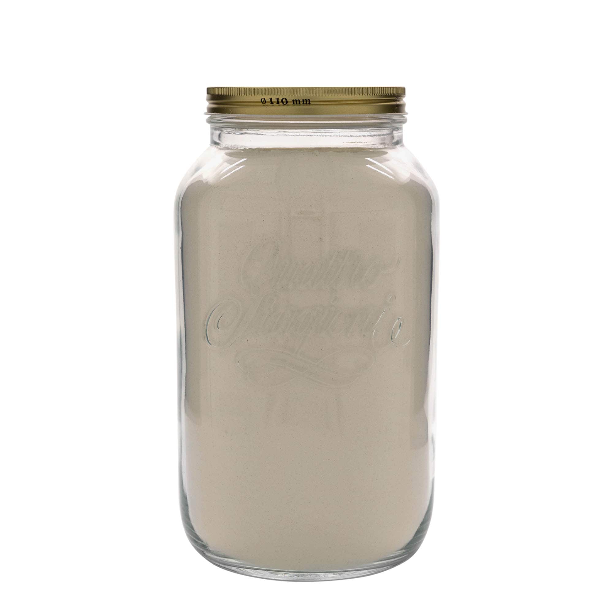 3800 ml kozarec »Quattro Stagioni«, ustje: navojni zamašek