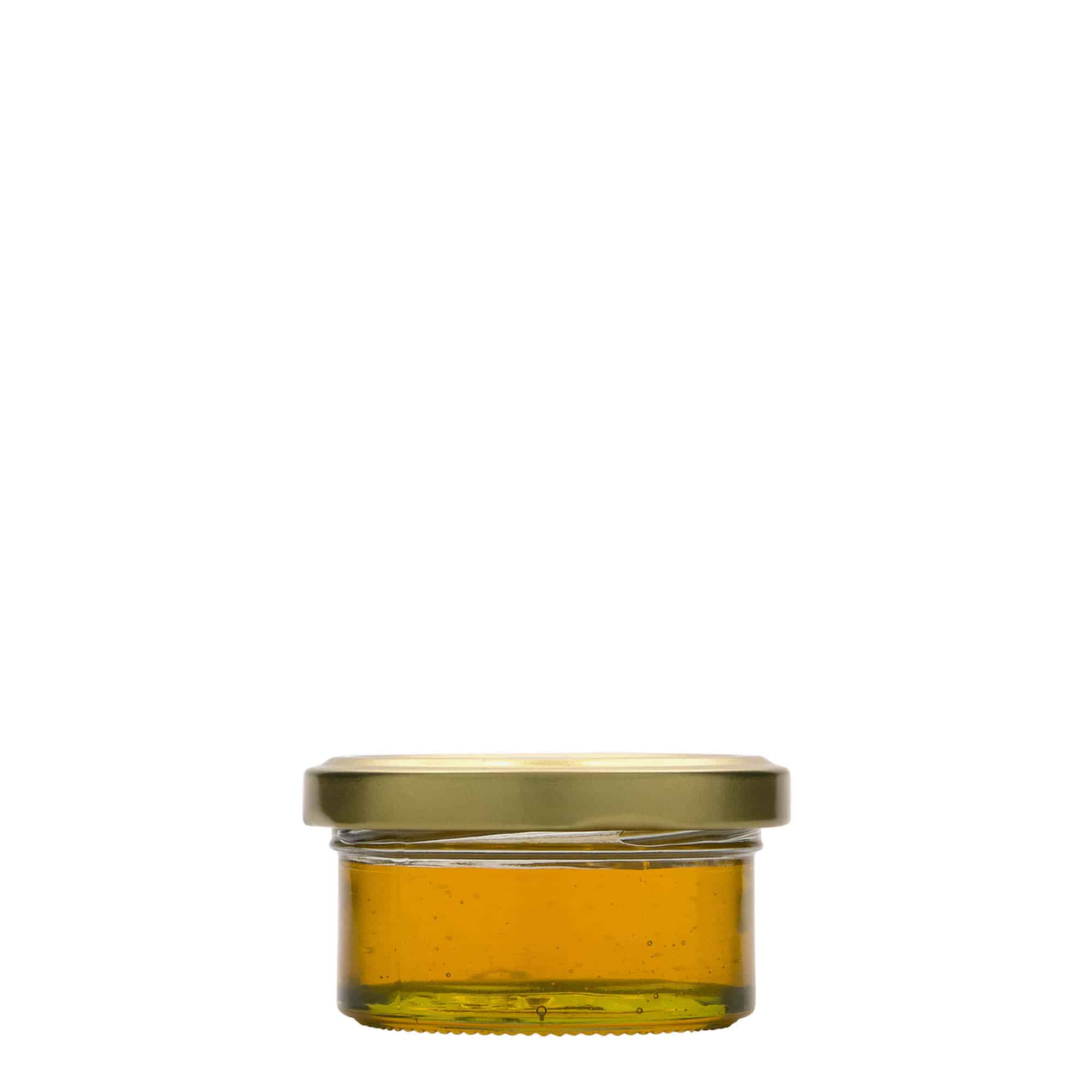 70 ml ploska steklena posoda, odprtina: Twist-Off (TO 66)