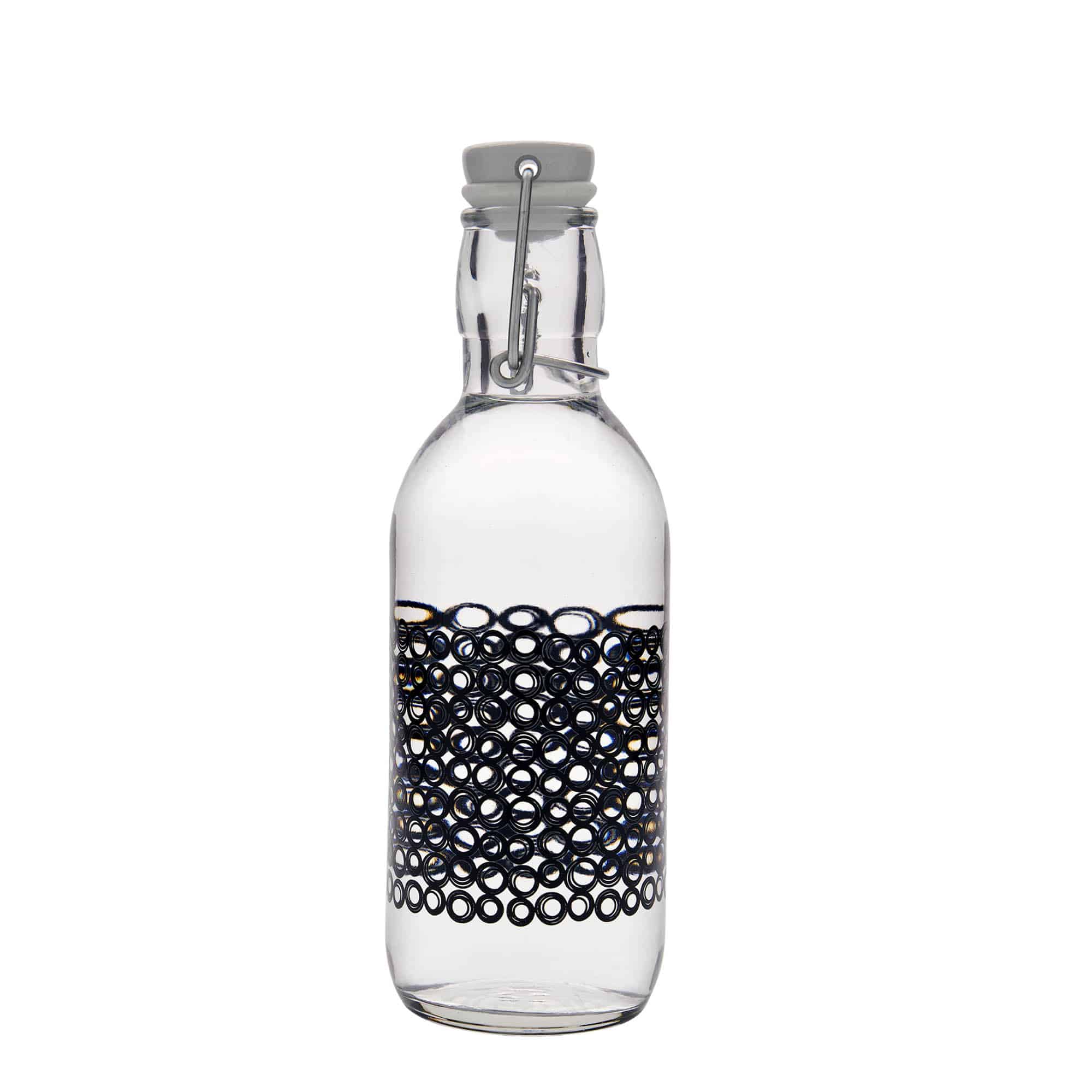 500 ml steklenica 'Emilia', motiv: Circola nero, odprtina: s sponko