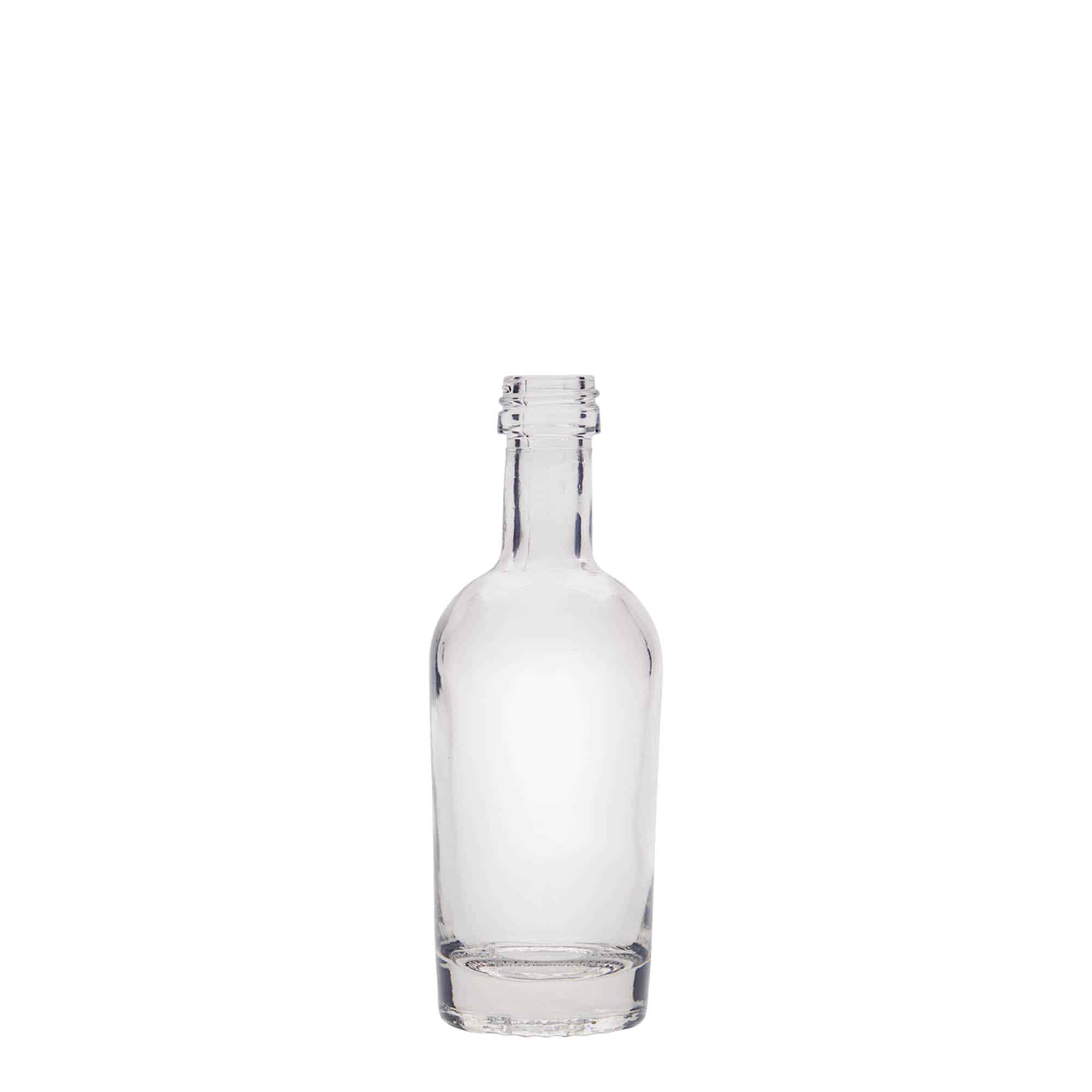 50 ml steklena steklenica »Pepe«, ustje: PP 18 50 ml steklena steklenica »Pepe«, ustje: PP 18