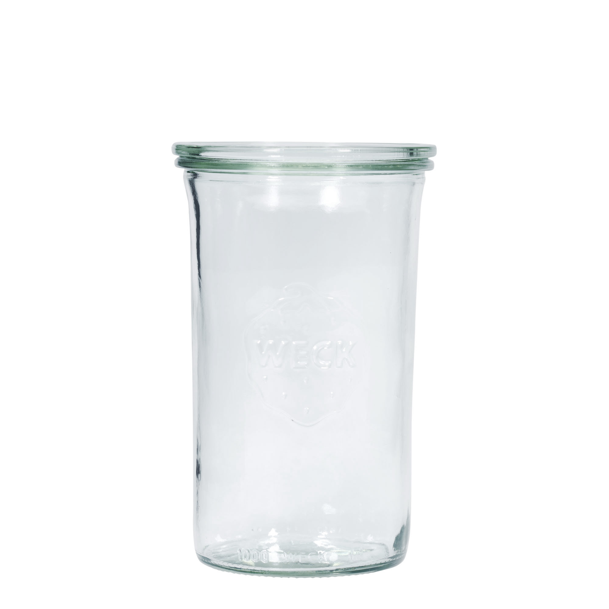 1.000 ml WECK-steklen kozarec #, odprtina: okrogla roba 1.000 ml WECK-steklen kozarec #, odprtina: okrogla roba