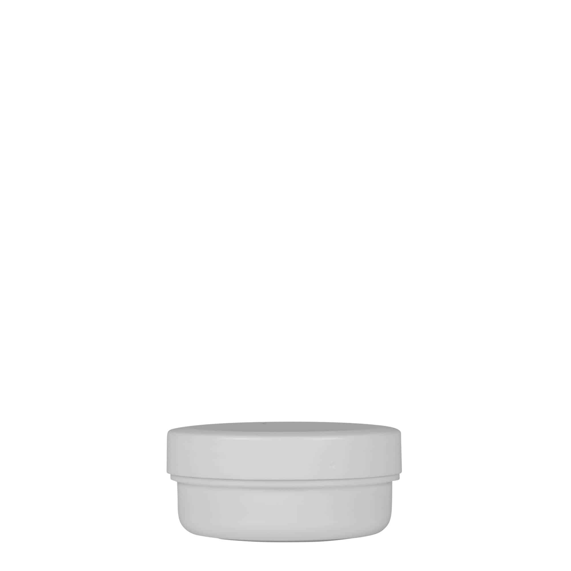 12 ml plastična posoda »White Line«, PP, bela, ustje: navojni zamašek