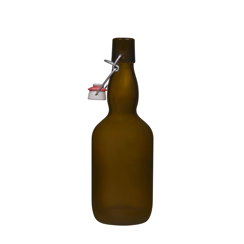 500 ml steklenica piva s širokim vratom, steklo, starozeleno, odprtina: zaponka 500 ml steklenica piva s širokim vratom, steklo, starozeleno, odprtina: zaponka