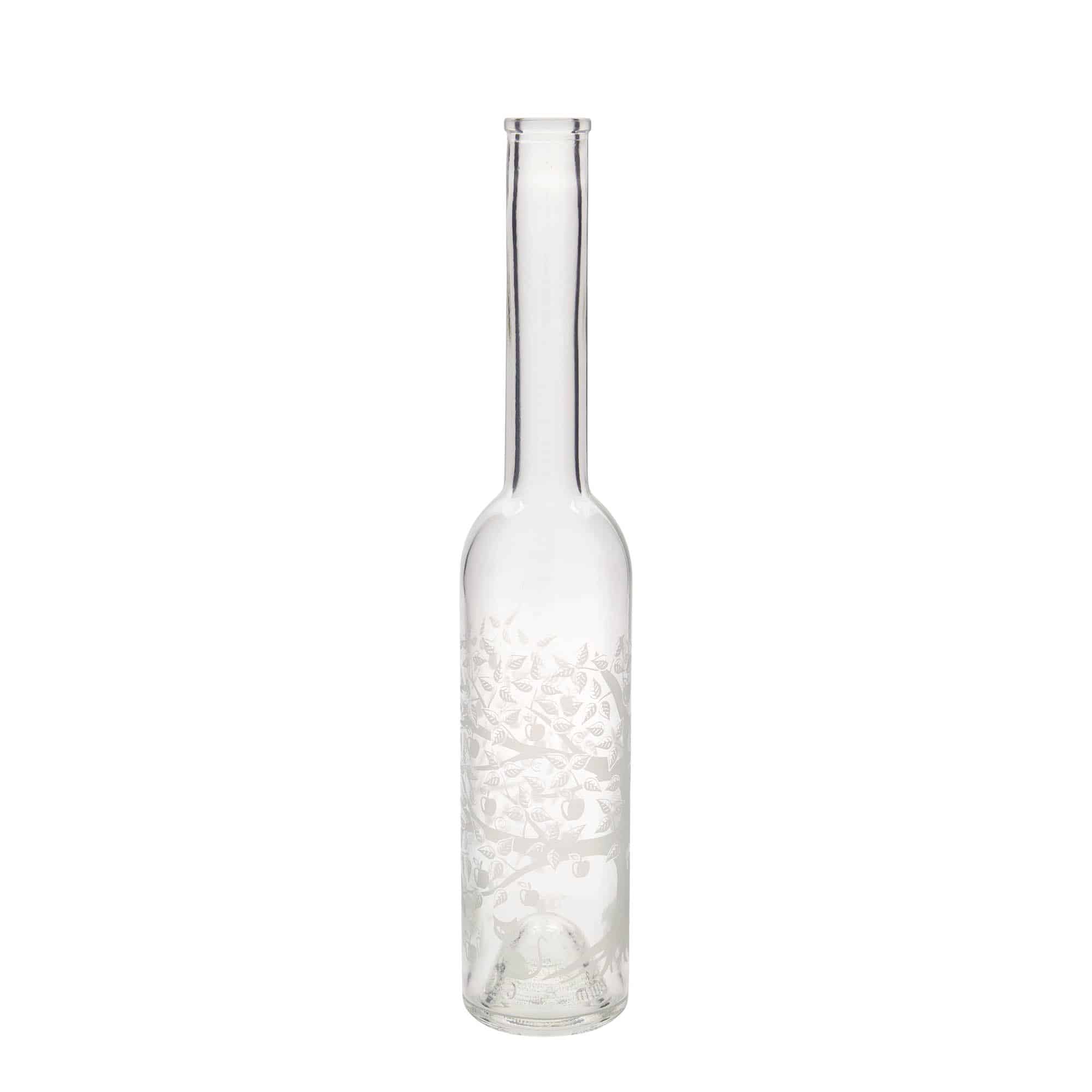 350 ml steklena steklenica »Opera«, motiv: jablana, ustje: pluta 350 ml steklena steklenica »Opera«, motiv: jablana, ustje: pluta