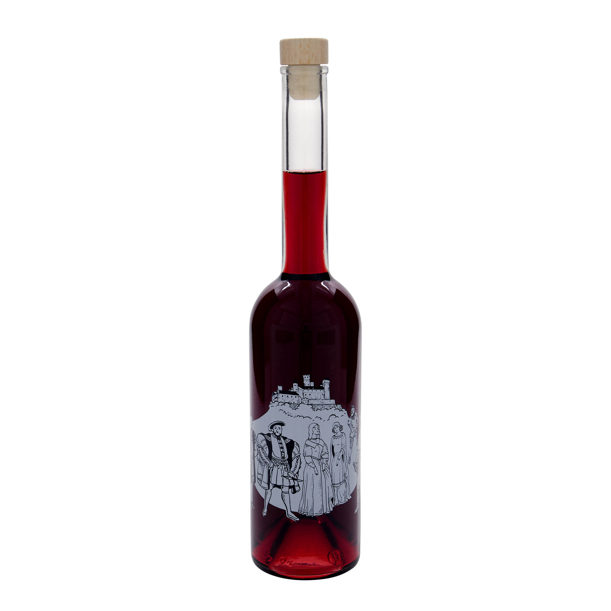 500 ml steklenica 'Opera', motiv: srednji vek, odprtina: pluta
