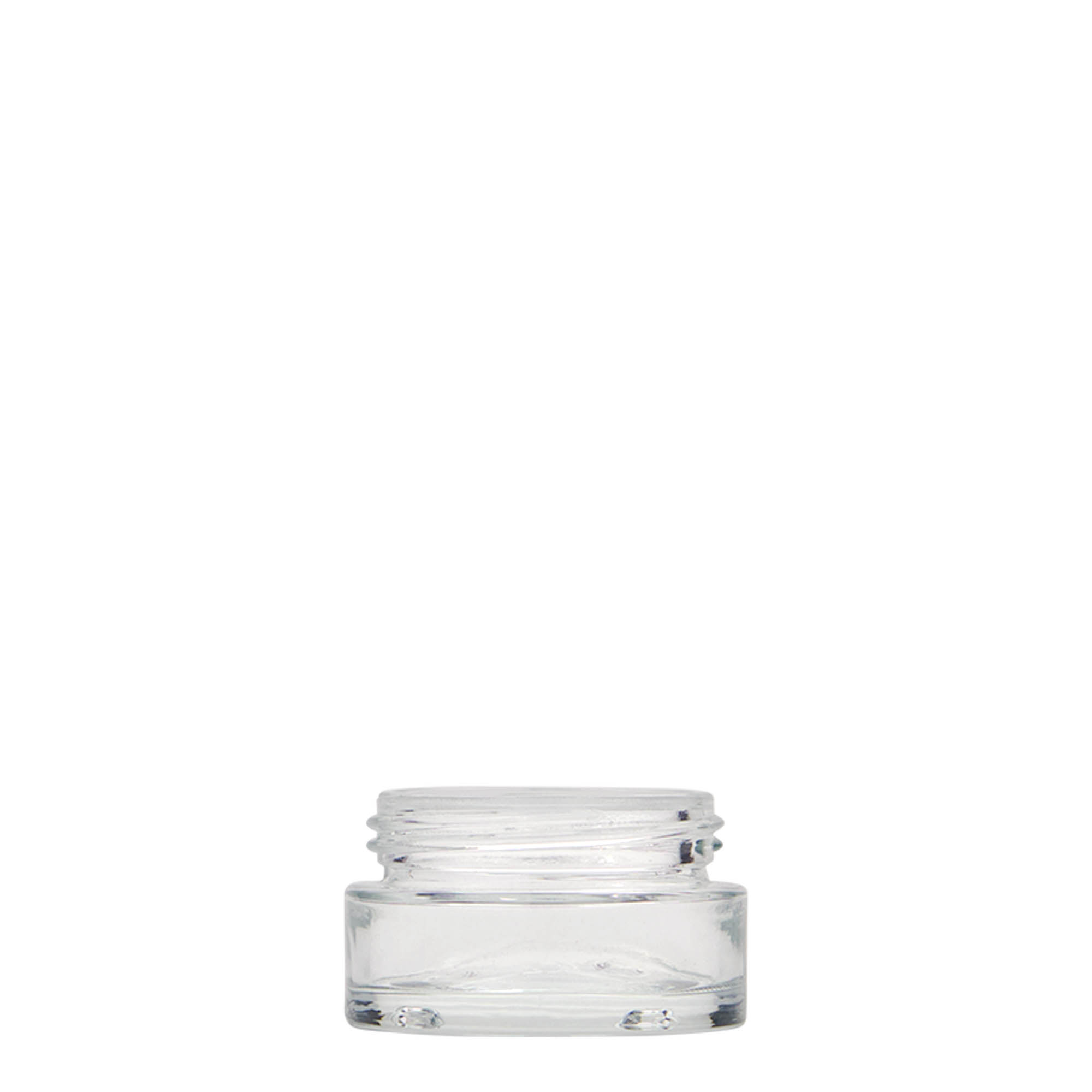 15 ml lonček 'Clear Edition', steklo, odprtina: navojni pokrov