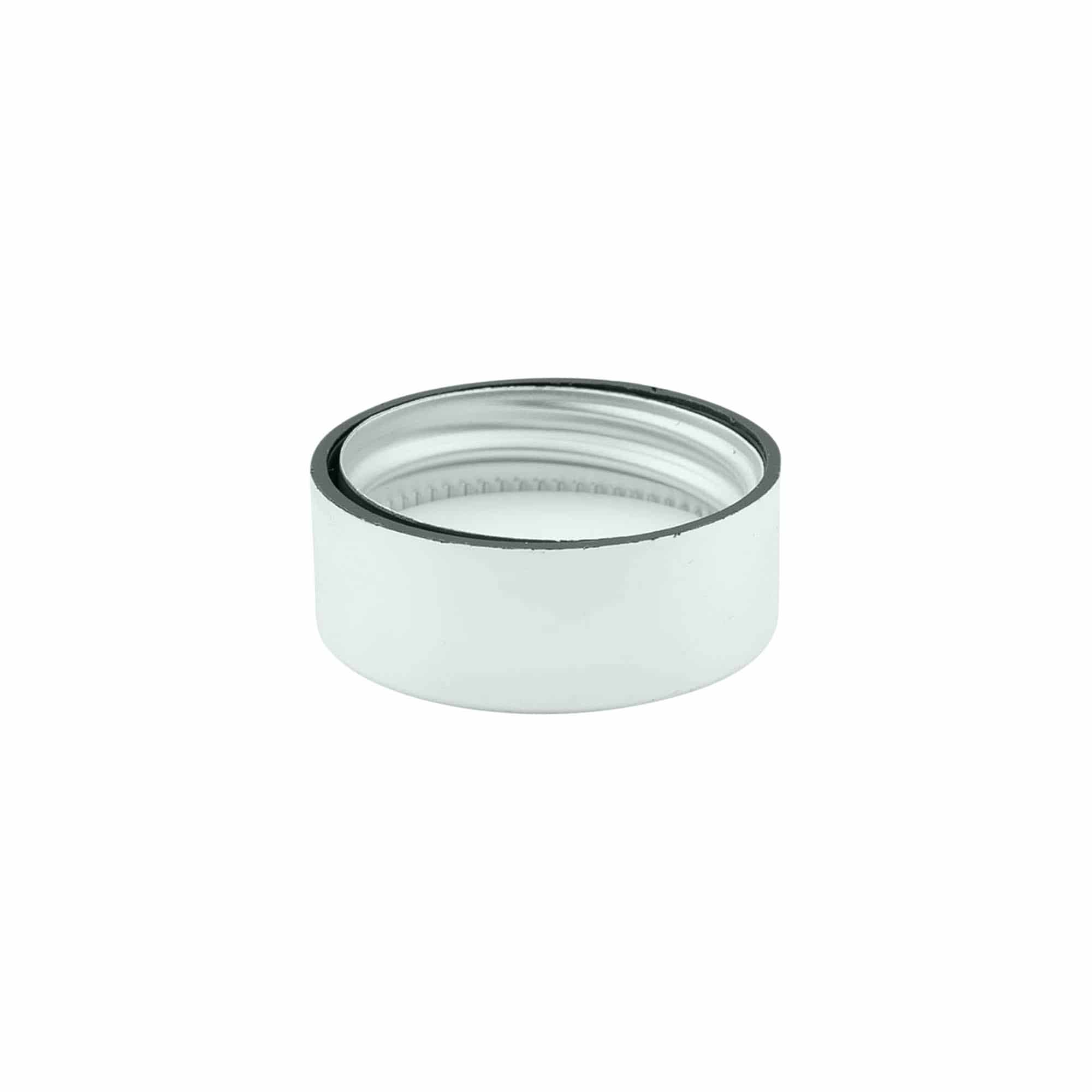 Vijčni pokrovček, ABS-plastika, srebrne barve, za odprtino: GPI 33/400