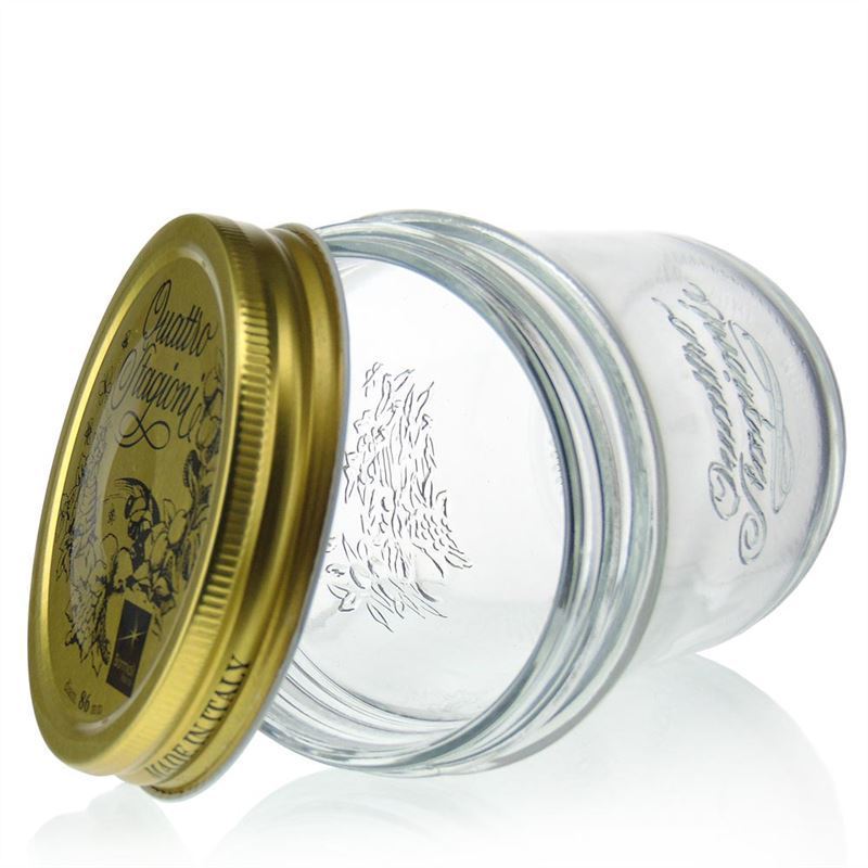 320 ml kozarec za vlaganje 'Quattro Stagioni', odprtina: navojni zamašek 320 ml kozarec za vlaganje 'Quattro Stagioni', odprtina: navojni zamašek