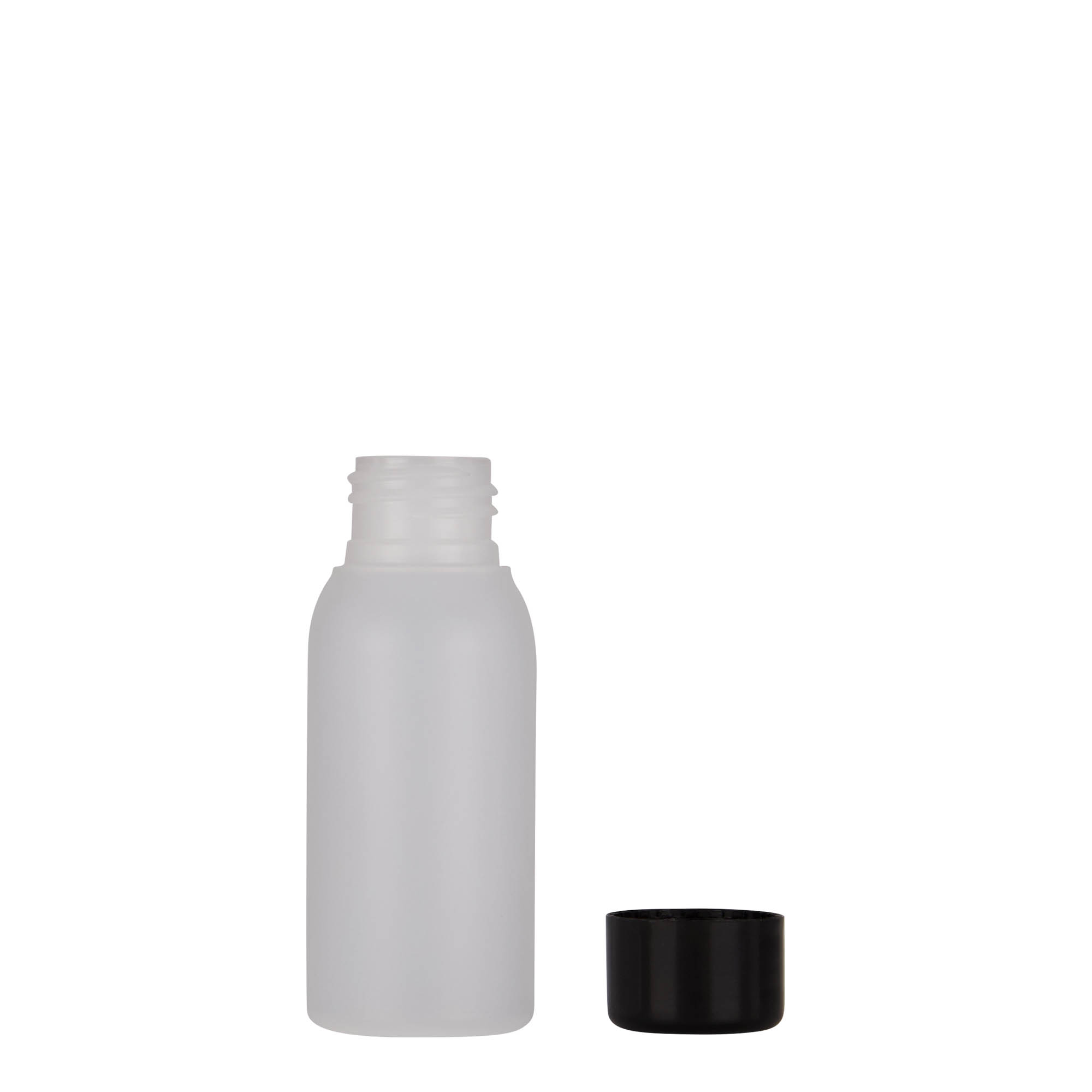 50 ml plastična steklenička 'Tuffy', HDPE, naravna, odprtina: 24/410