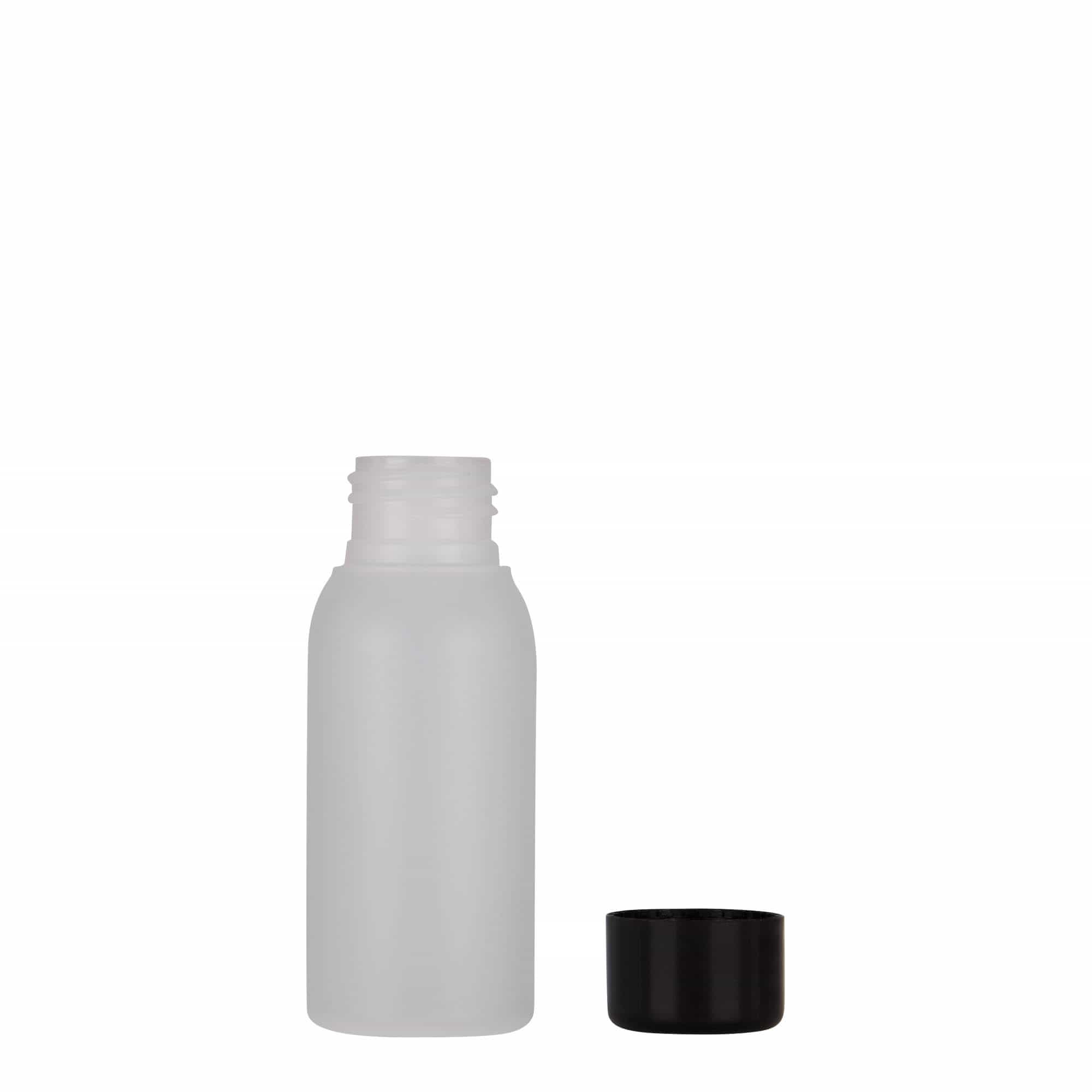 50 ml plastična steklenička 'Tuffy', HDPE, naravna, odprtina: 24/410