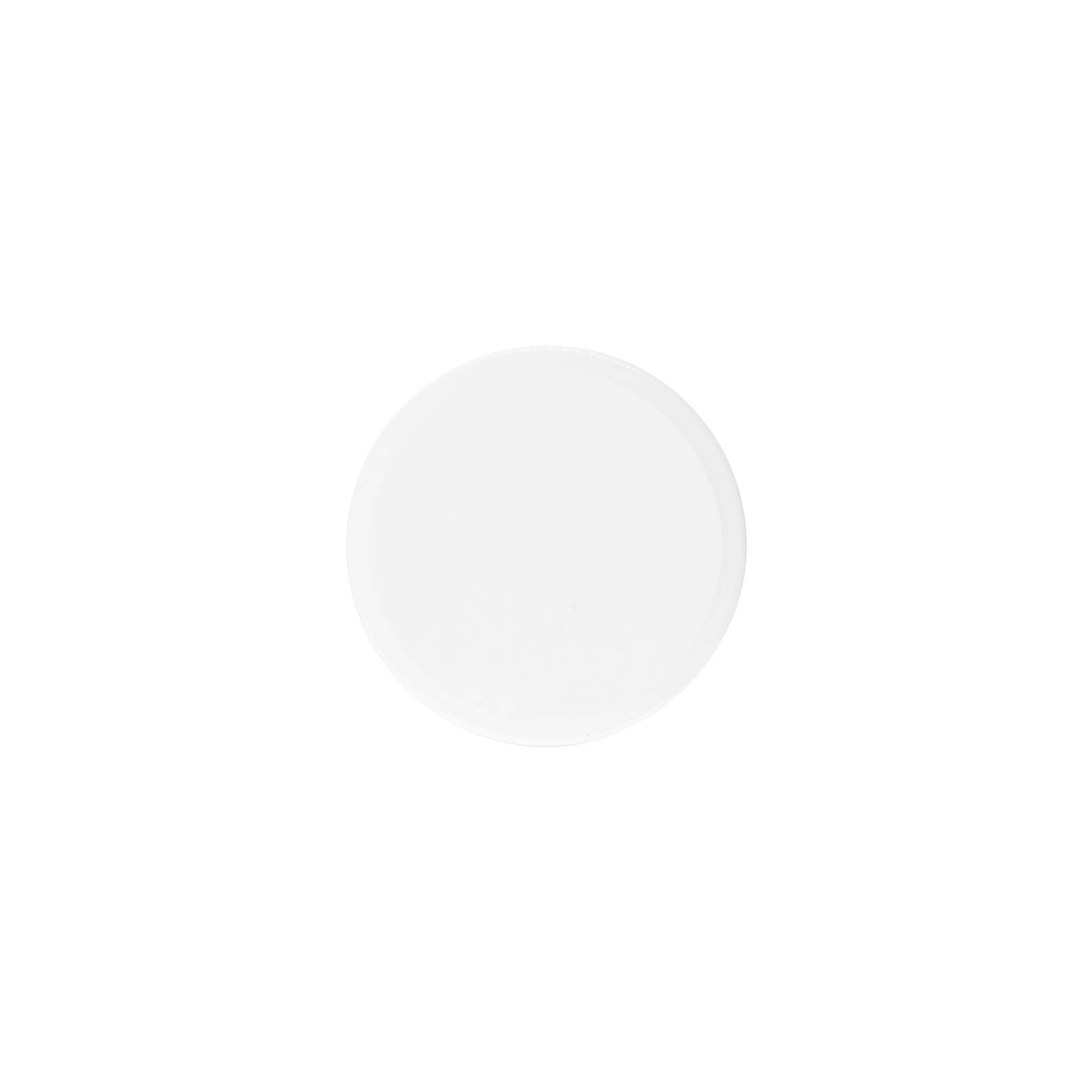 Zavitni pokrovček 'White Line' 60 ml, PP-plastika, bel