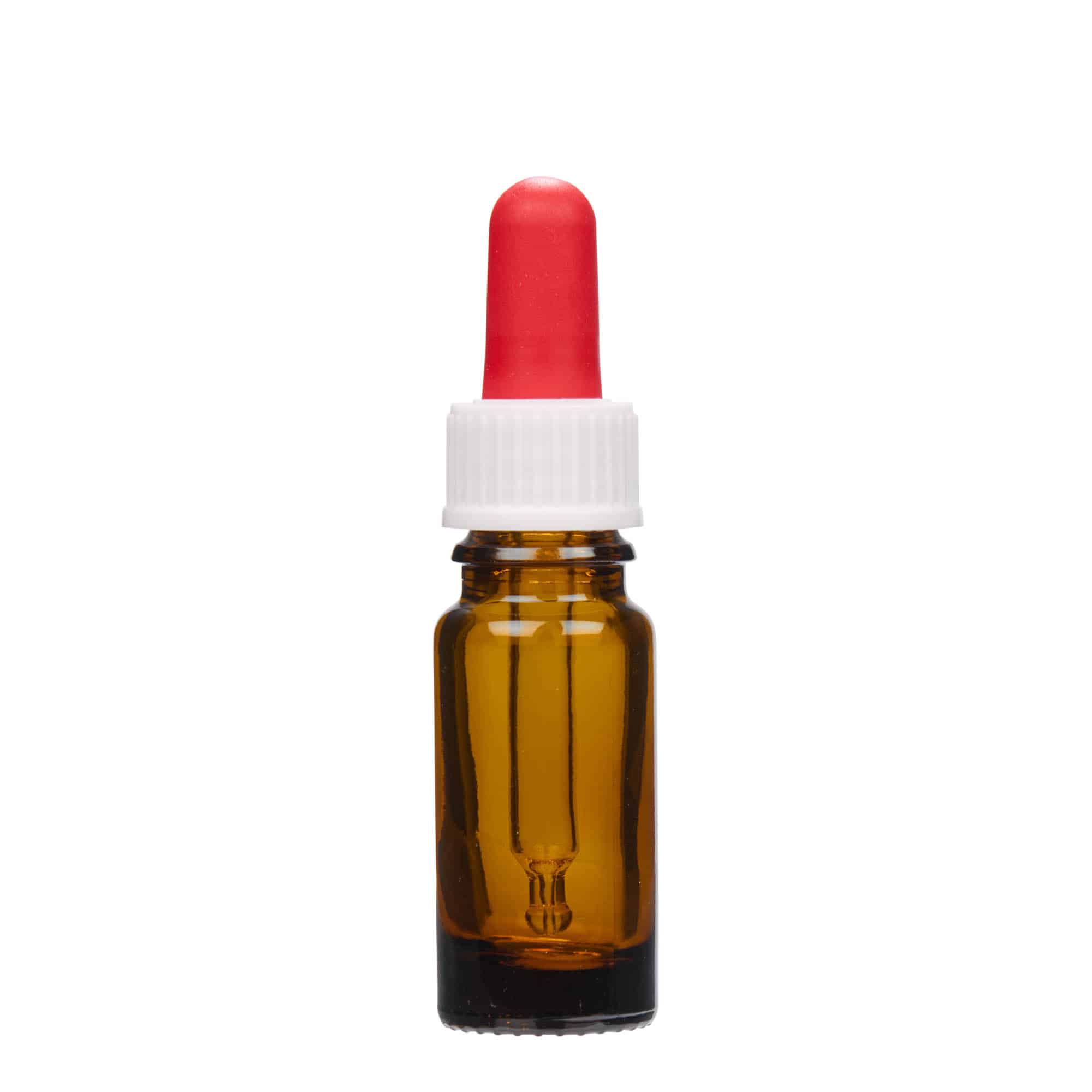 10 ml kapalka steklenička, medicinska, steklo, rjava, odprtina: DIN 18