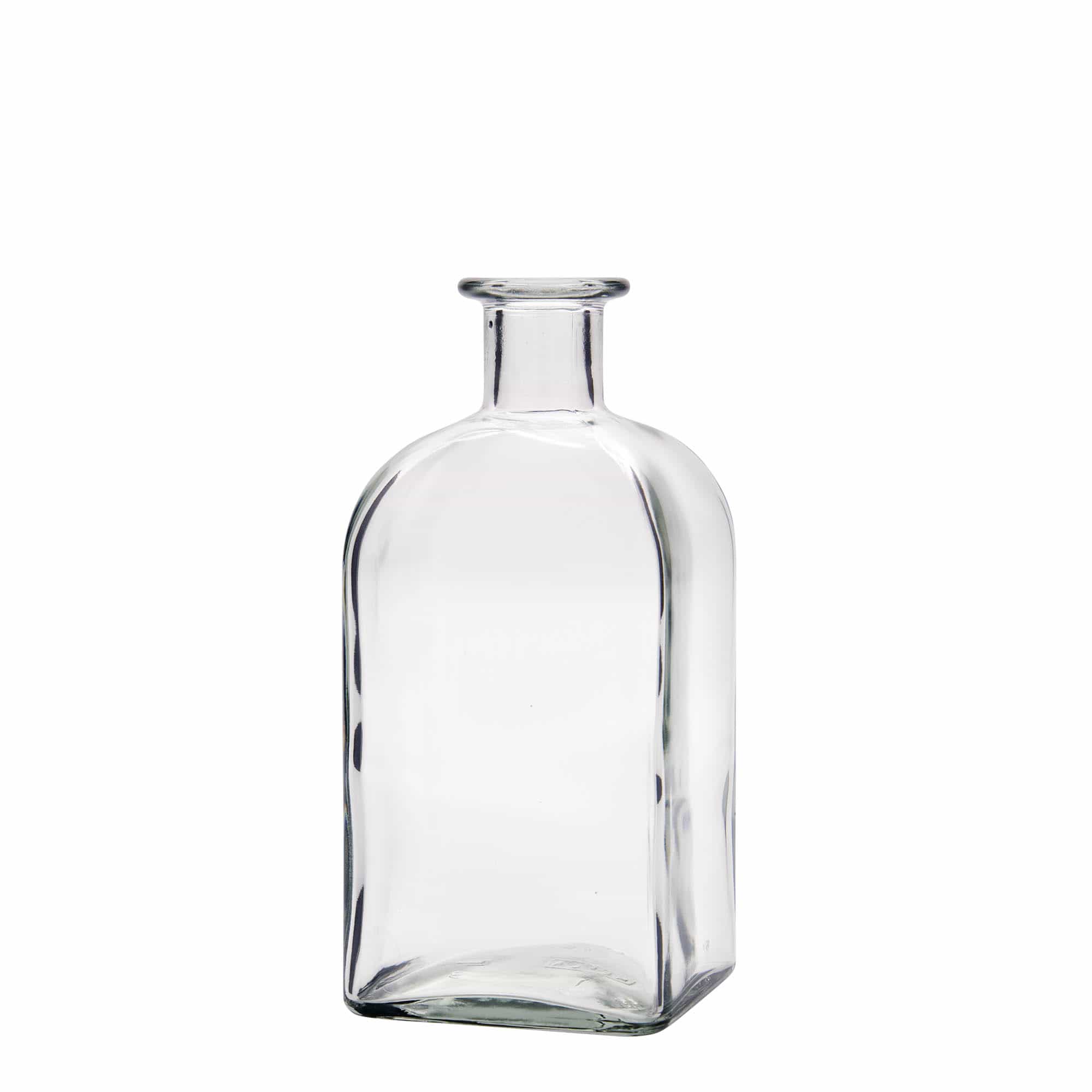 500 ml steklenica Apotekar Carré, kvadratna, odprtina: pluta