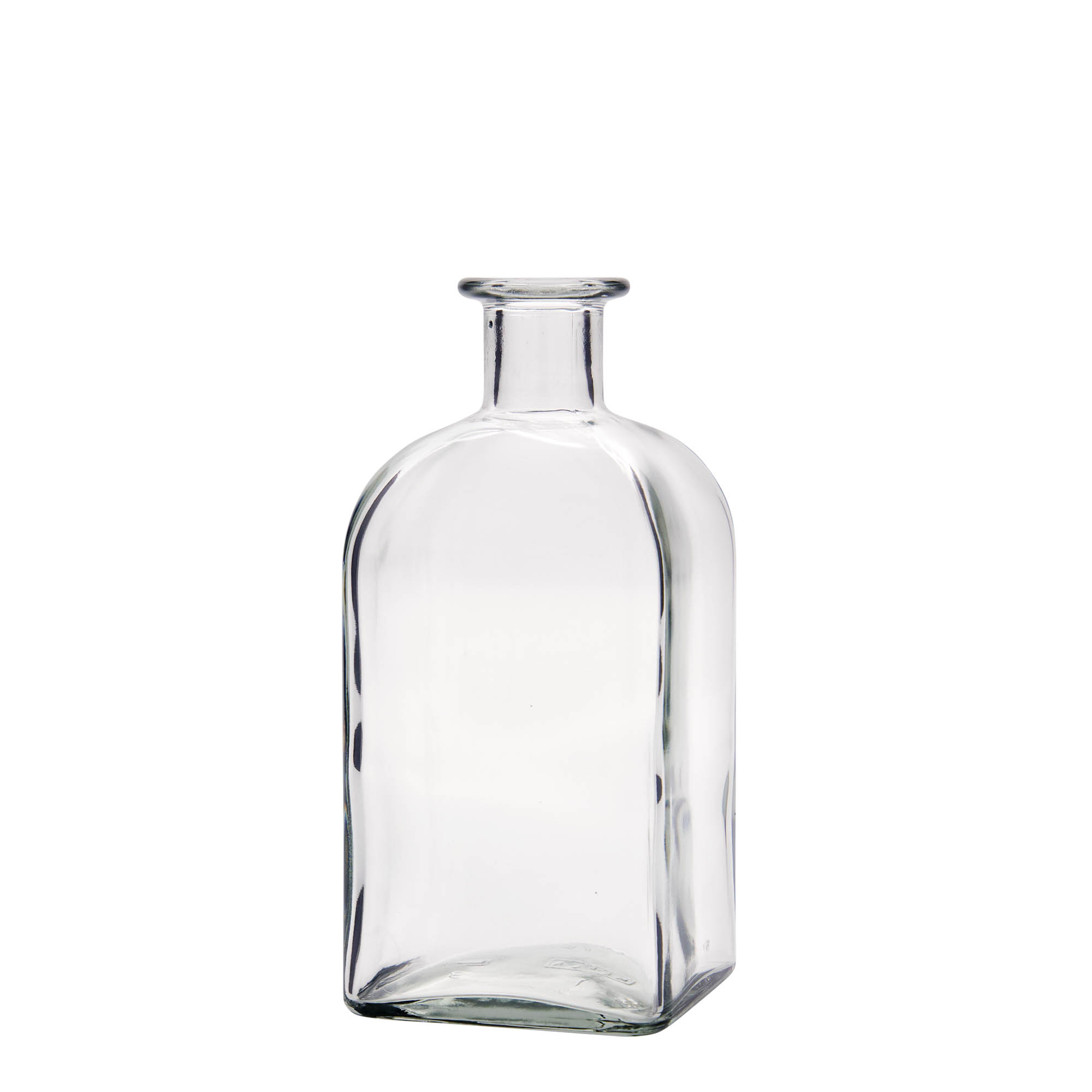 500 ml steklenica Apotekar Carré, kvadratna, odprtina: pluta