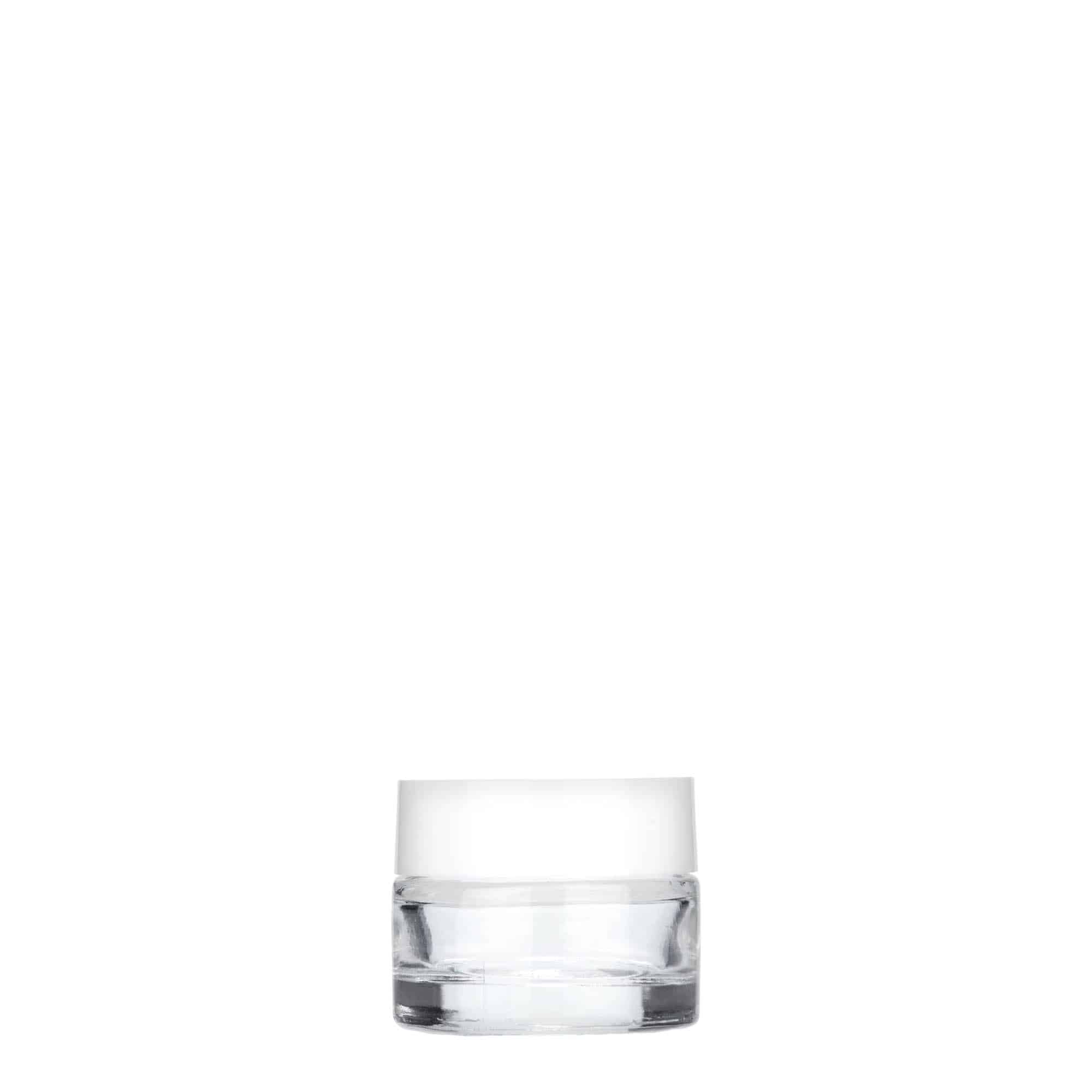 5 ml lonček »Beauty«, steklo, ustje: navojni zamašek