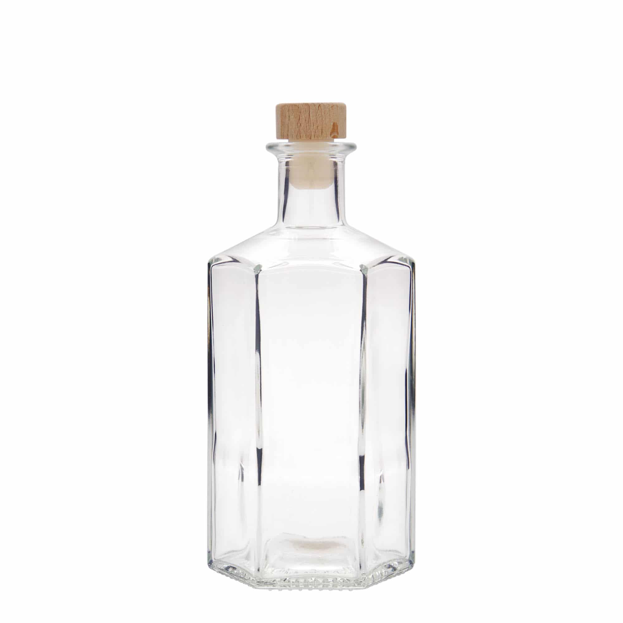 500 ml lekarniška steklenica »Jimmy«, šestkotna, ustje: pluta