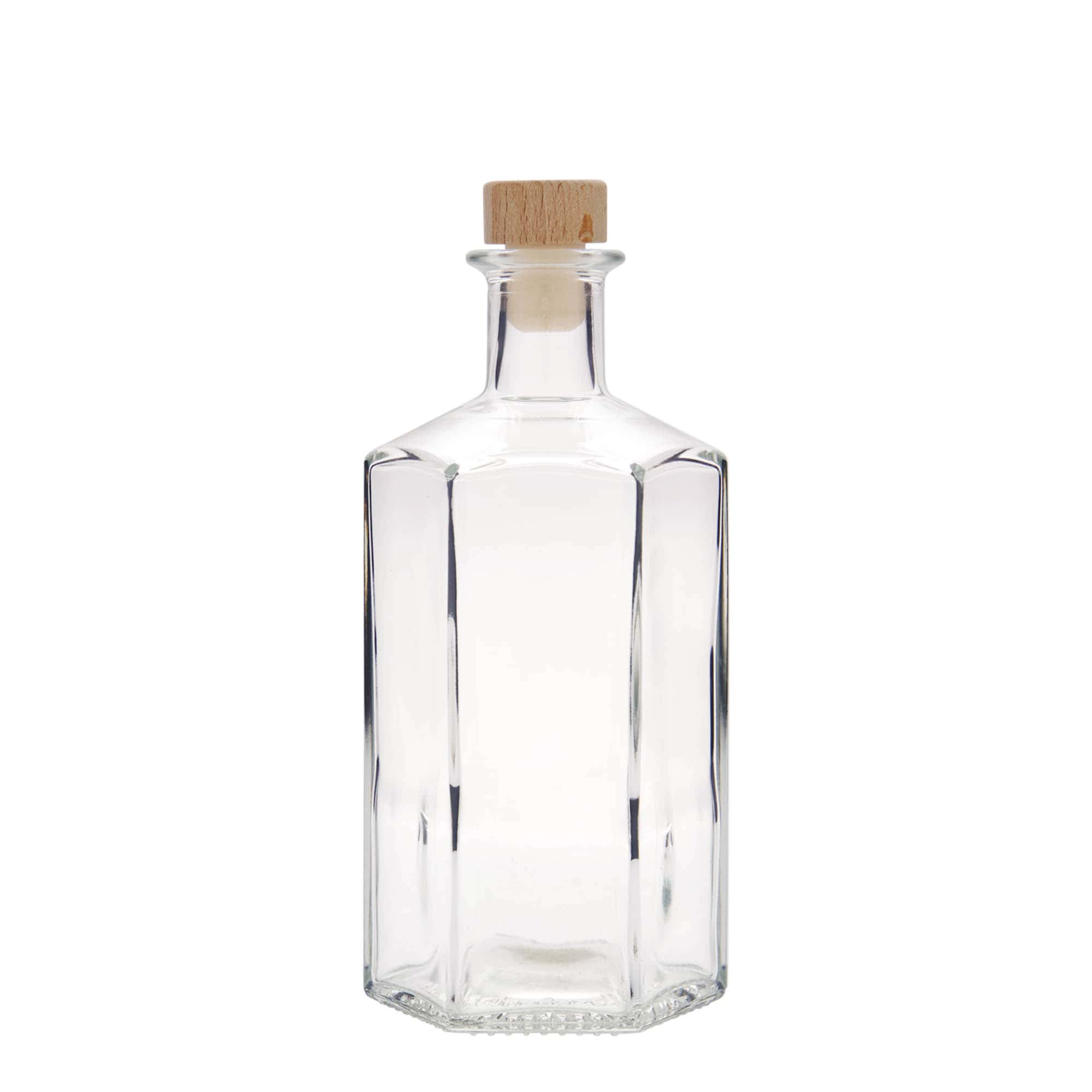 500 ml steklenica za lekarno 'Jimmy', šestkotna, odprtina: pluta