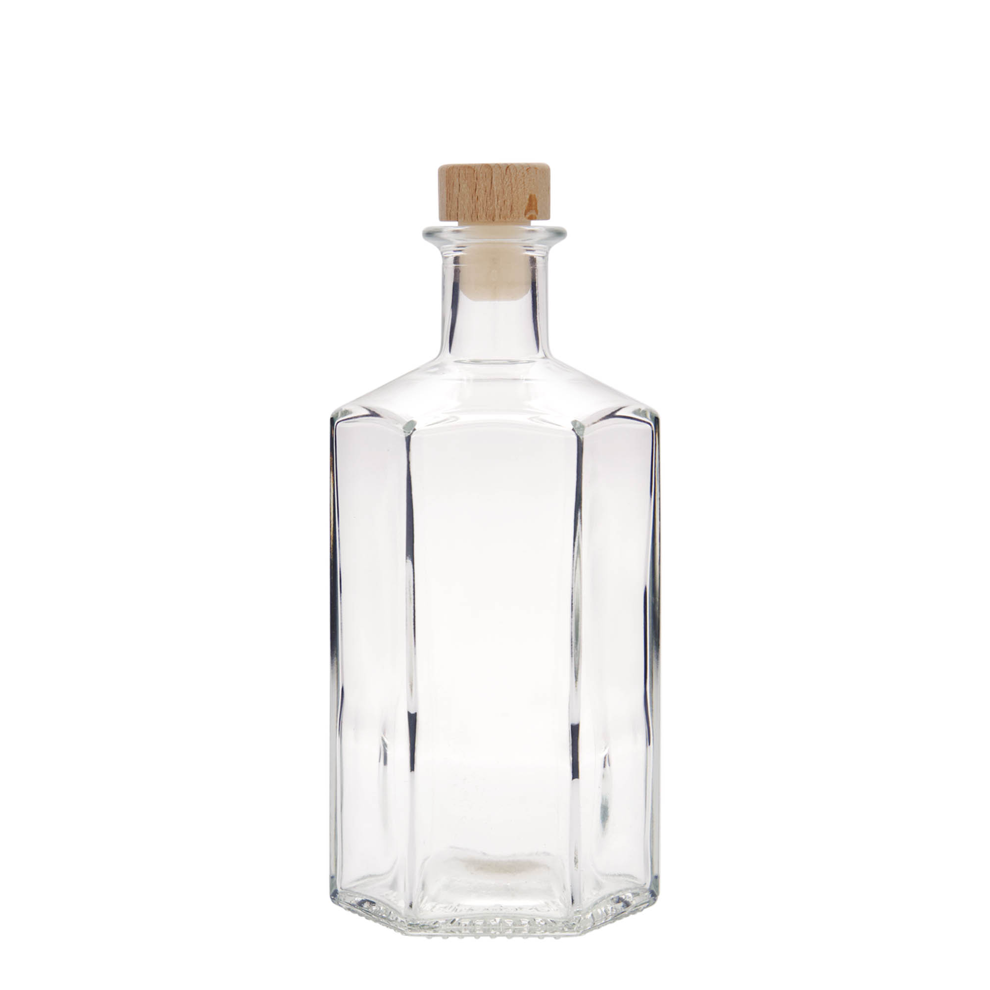 500 ml steklenica za lekarno 'Jimmy', šestkotna, odprtina: pluta 500 ml steklenica za lekarno 'Jimmy', šestkotna, odprtina: pluta