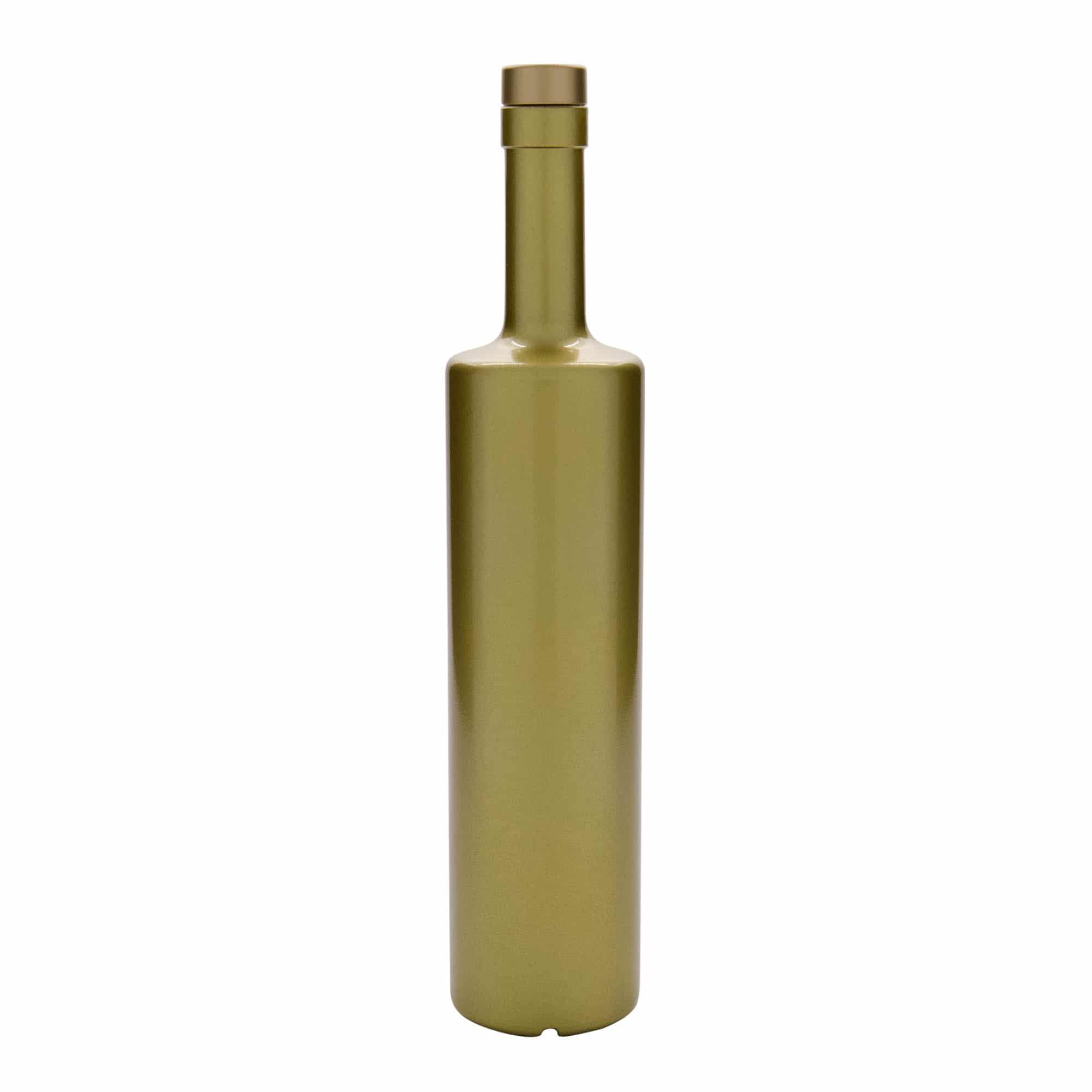 700 ml steklena steklenica »Centurio«, zlata, ustje: pluta