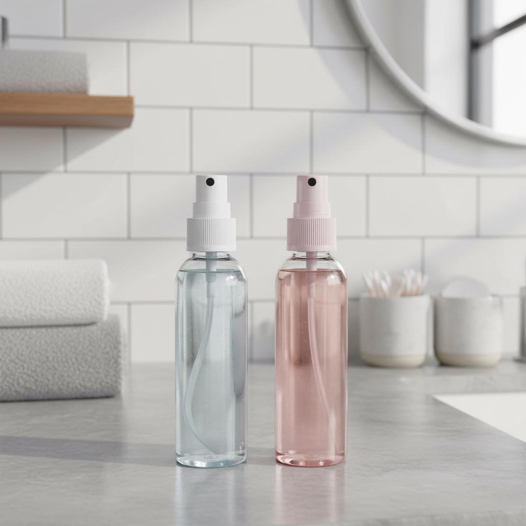 Vijčni pokrovček z razpršilcem, PP-plastika, črn, za odprtino: 24/410