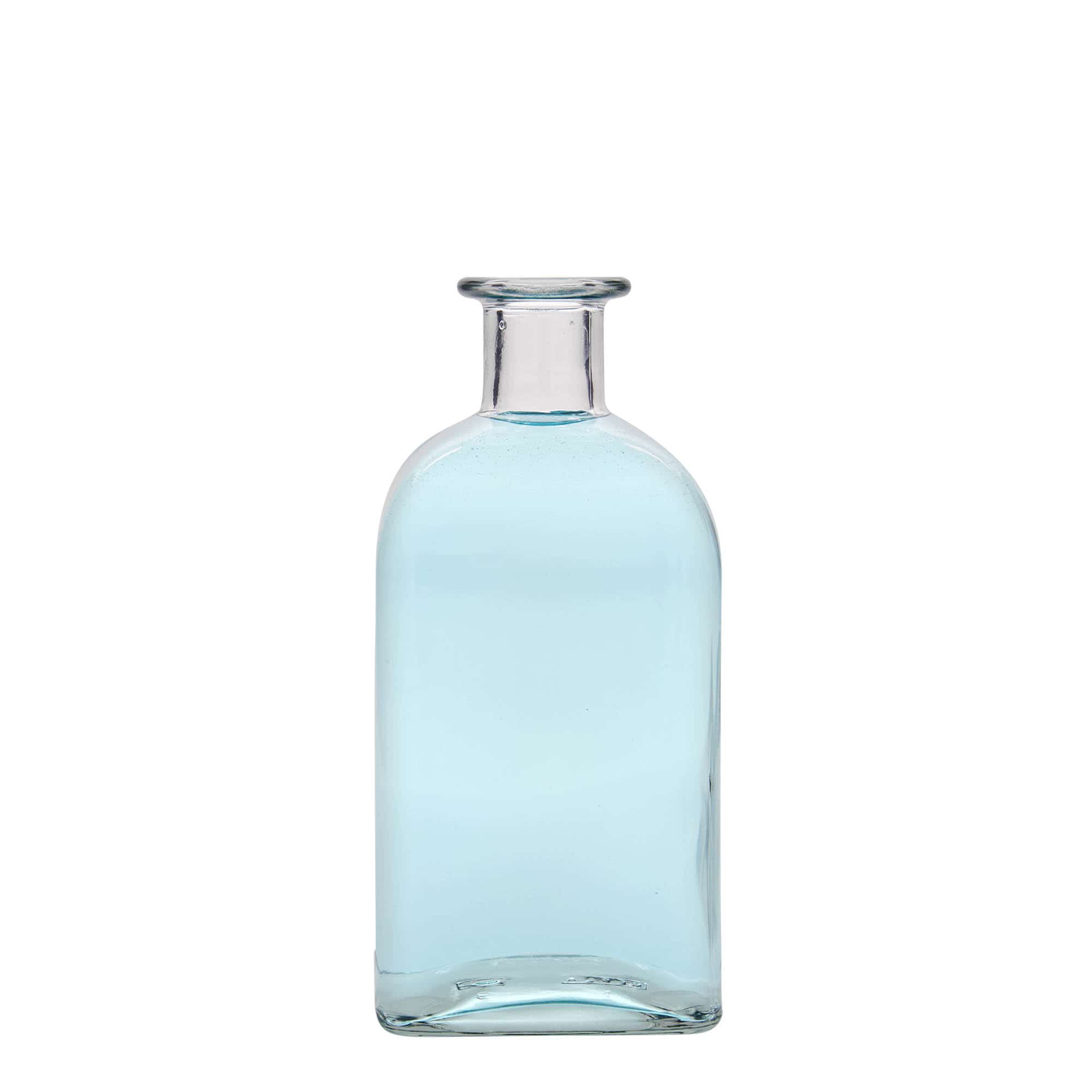 500 ml lekarniška steklenica Carré, kvadratna, ustje: pluta