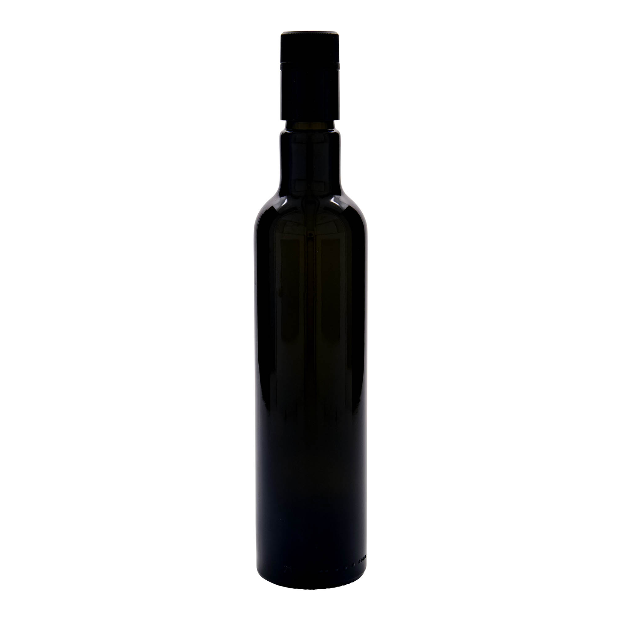 500 ml steklenica za kis/oljčno olje 'Willy New', steklo, starinsko zeleno, odprtina: DOP