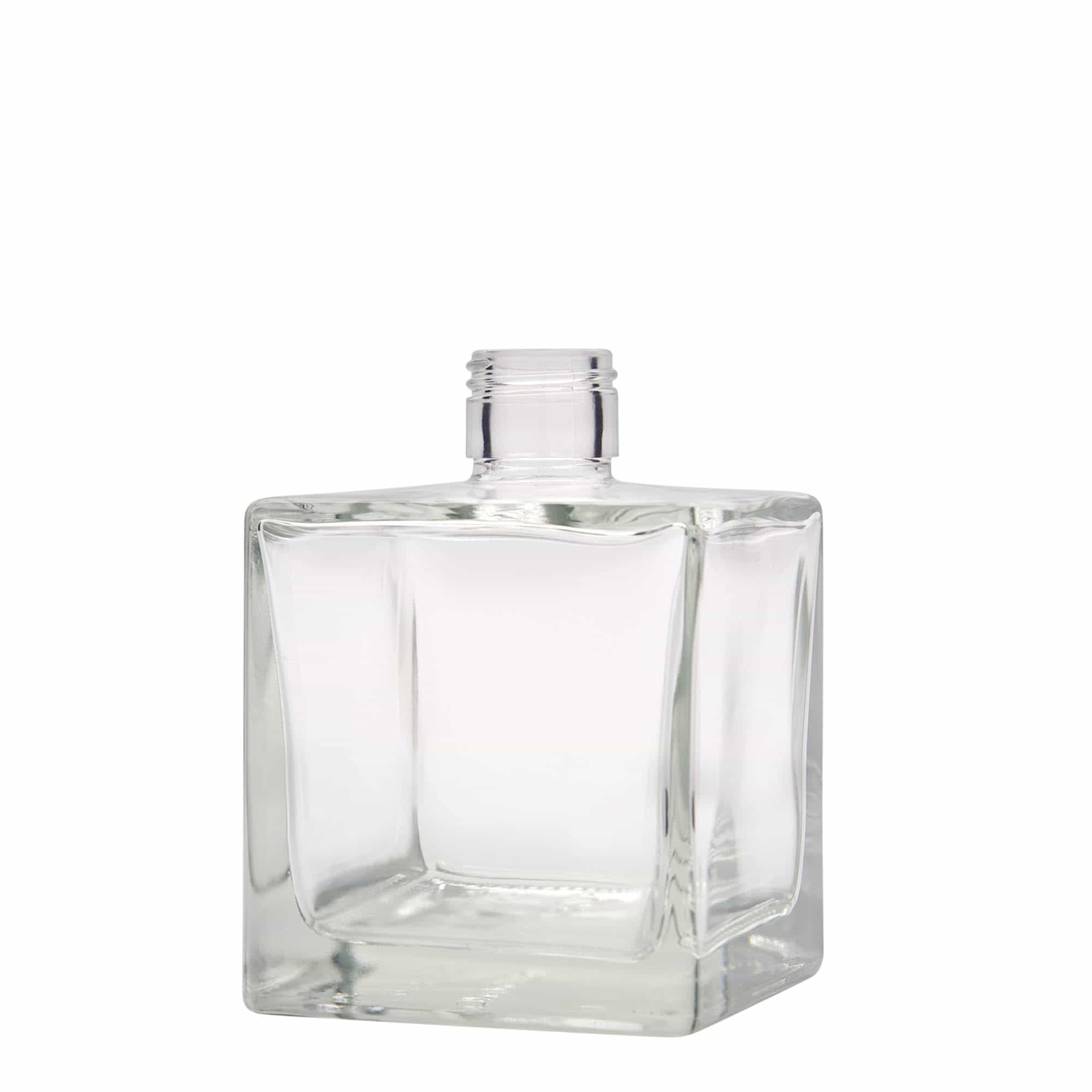 500 ml steklena steklenica »Cube«, kvadratna, ustje: PP 28