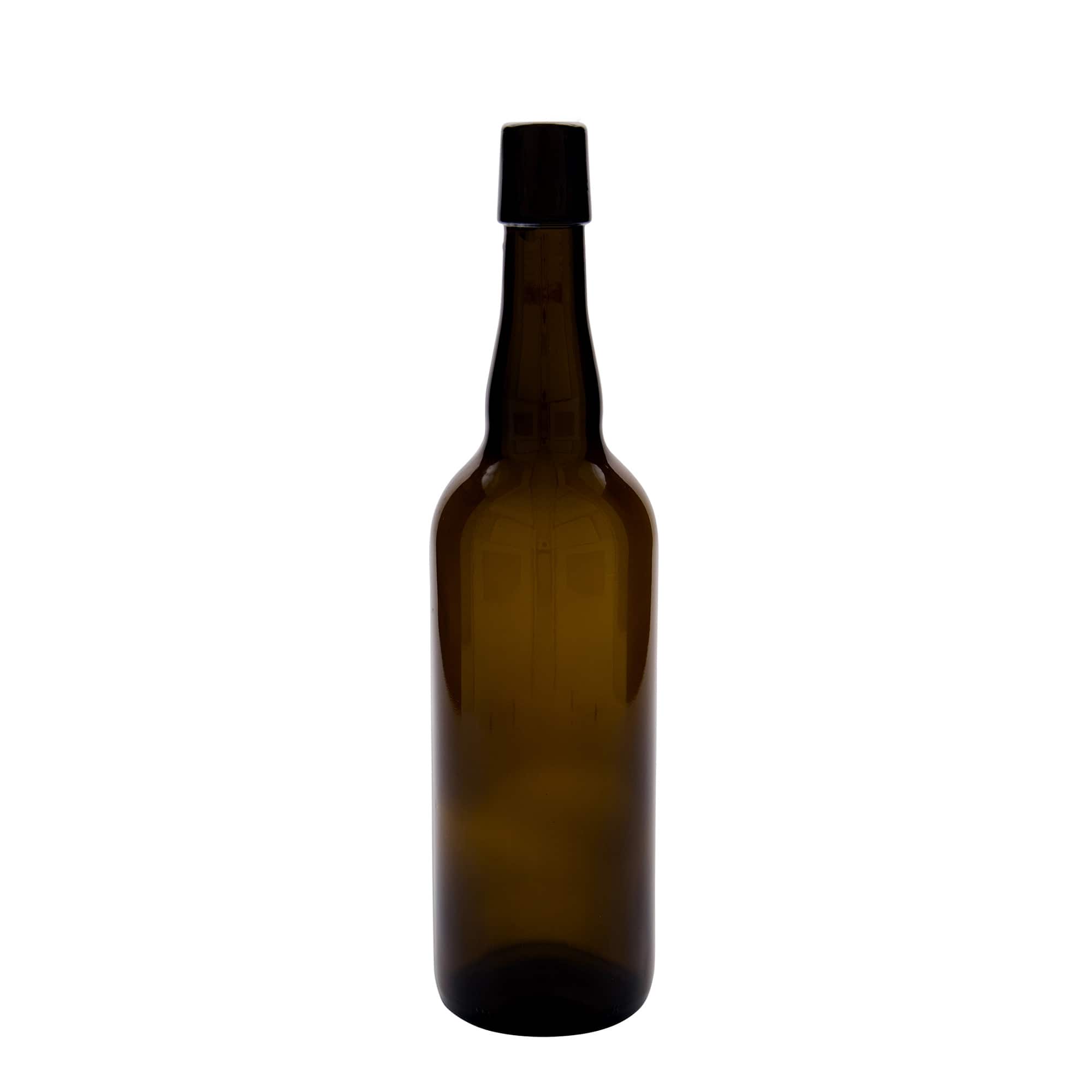 750 ml steklenica piva Belgija, steklo, rjava, odprtina: s sponko