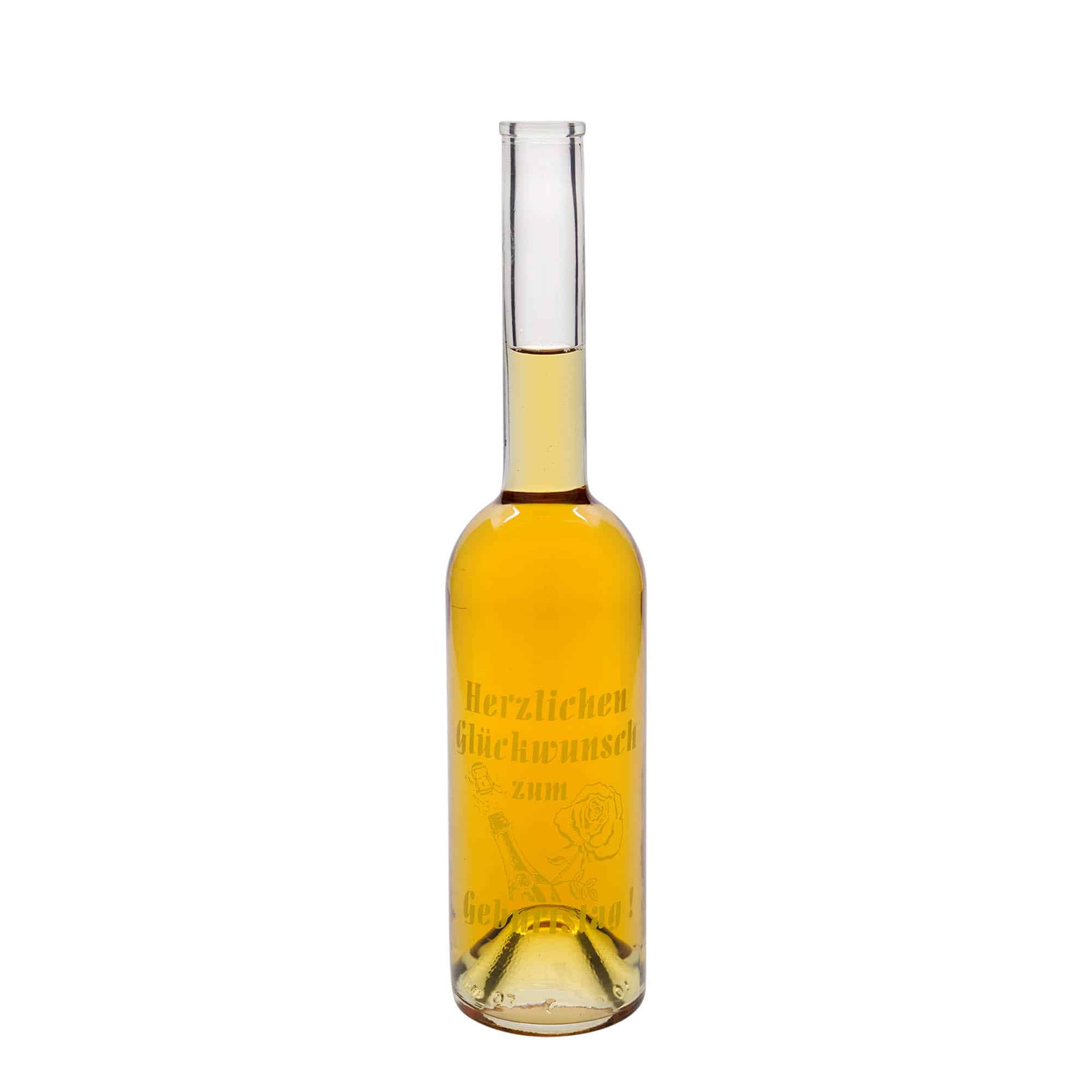 500 ml steklena steklenica »Opera«, motiv: Apple, ustje: pluta