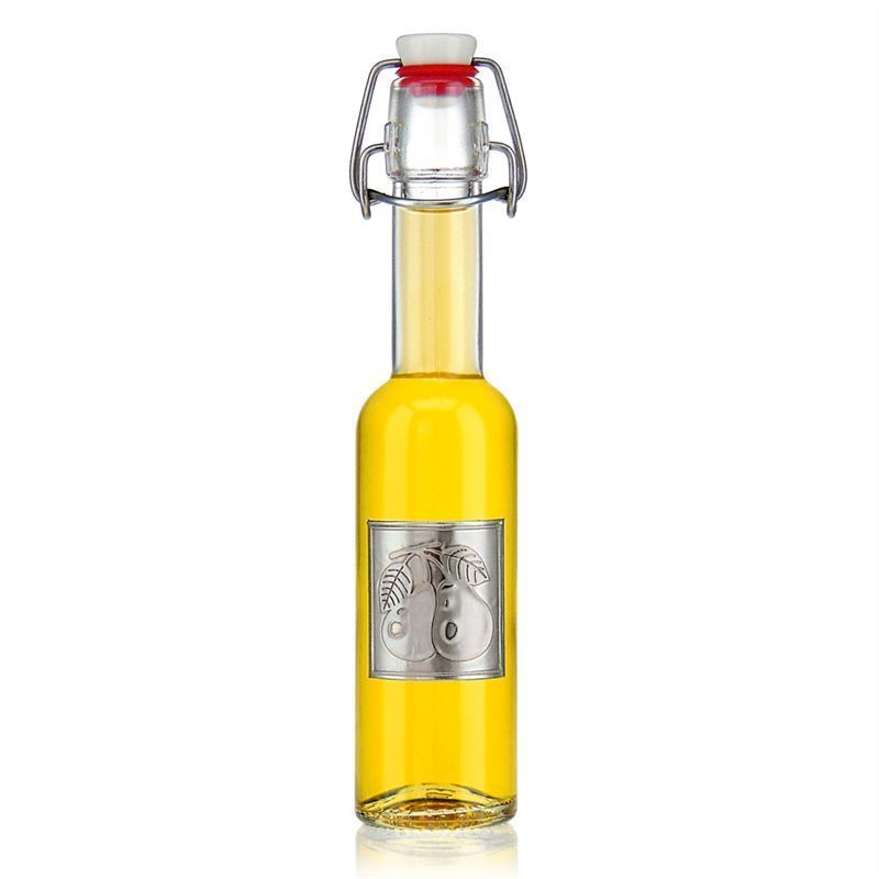 Kositra nalepka 'Hruška', kvadratna, kovinska, srebrna Kositra nalepka 'Hruška', kvadratna, kovinska, srebrna