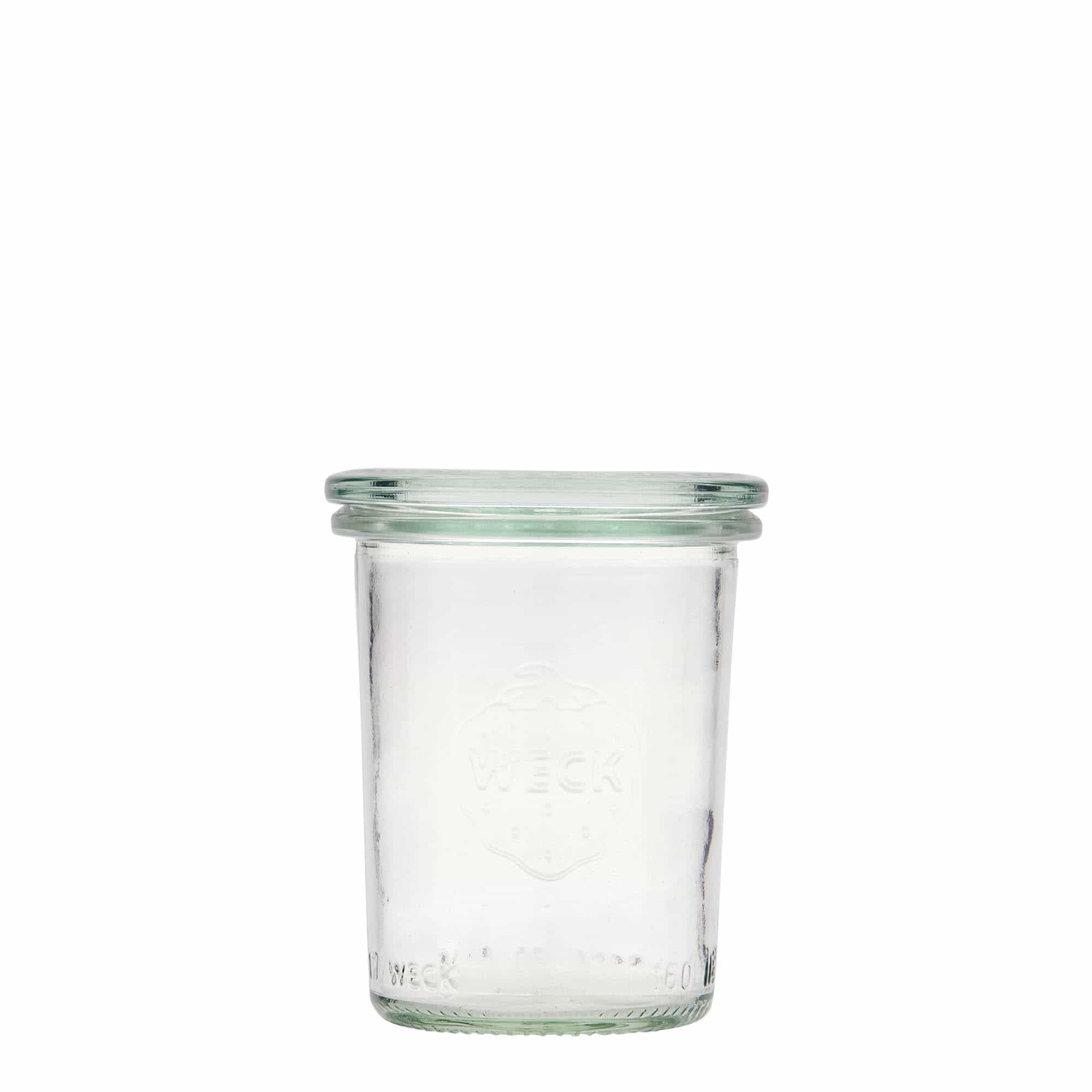 160 ml stekleni kozarec WECK, ustje: Okrogel rob 160 ml stekleni kozarec WECK, ustje: Okrogel rob