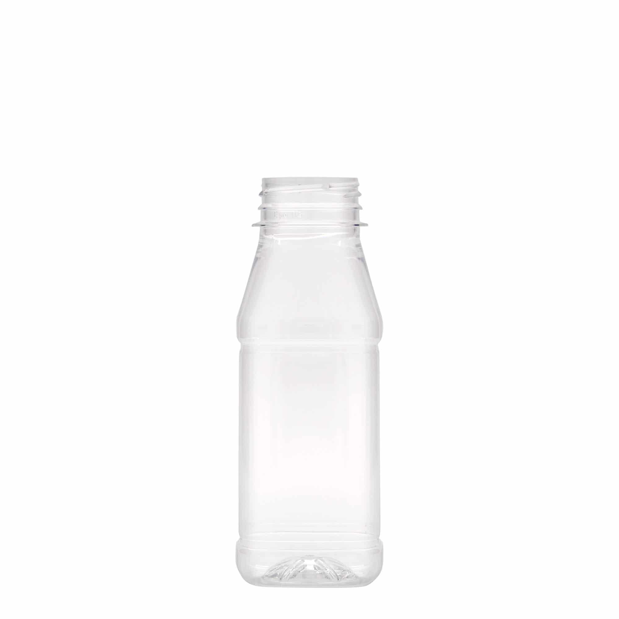 250 ml steklenica iz PET plastike »Milk and Juice Carré«, kvadratna, plastika, ustje: 38 mm 250 ml steklenica iz PET plastike »Milk and Juice Carré«, kvadratna, plastika, ustje: 38 mm
