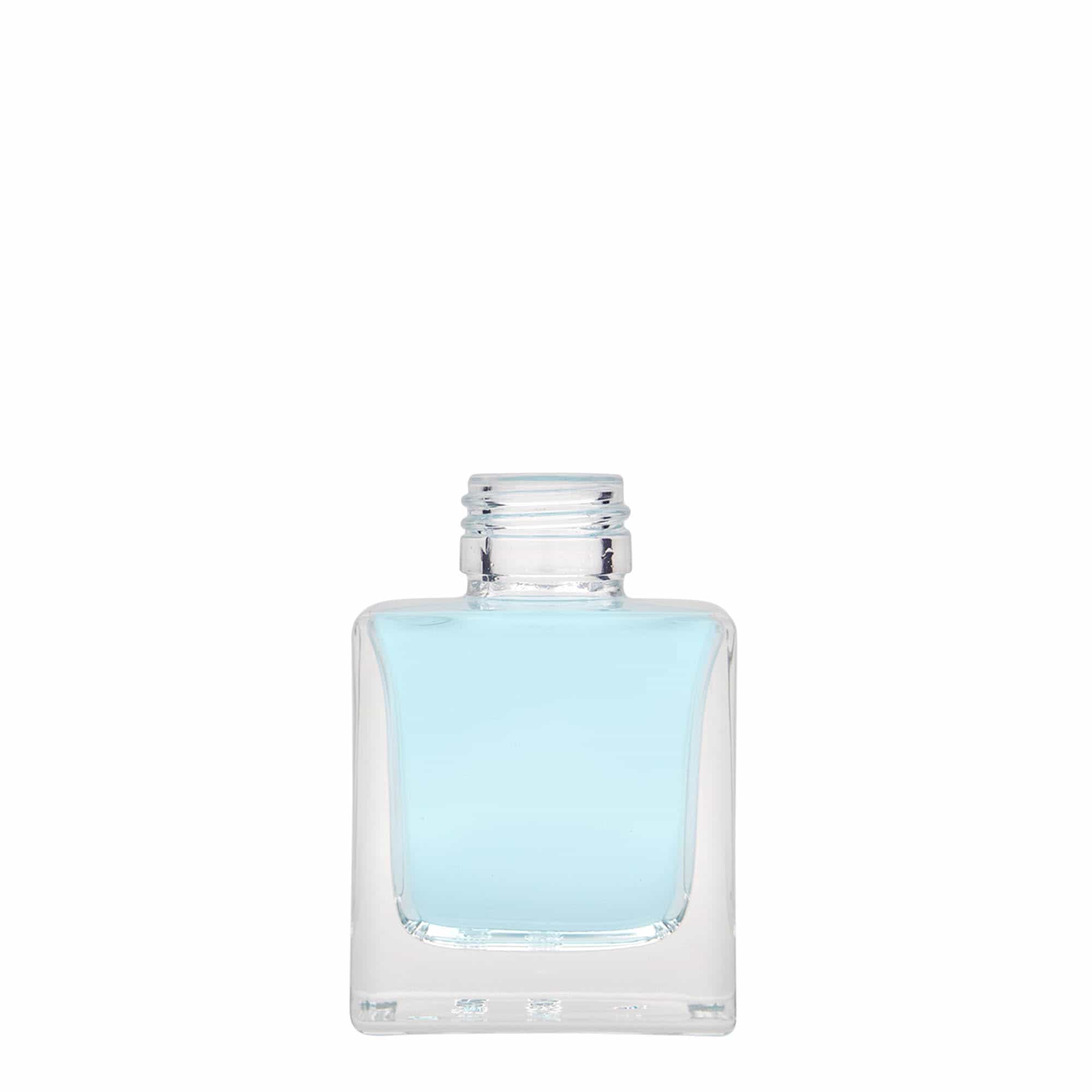 100 ml steklenička 'Cube', kvadratna, odprtina: PP 28