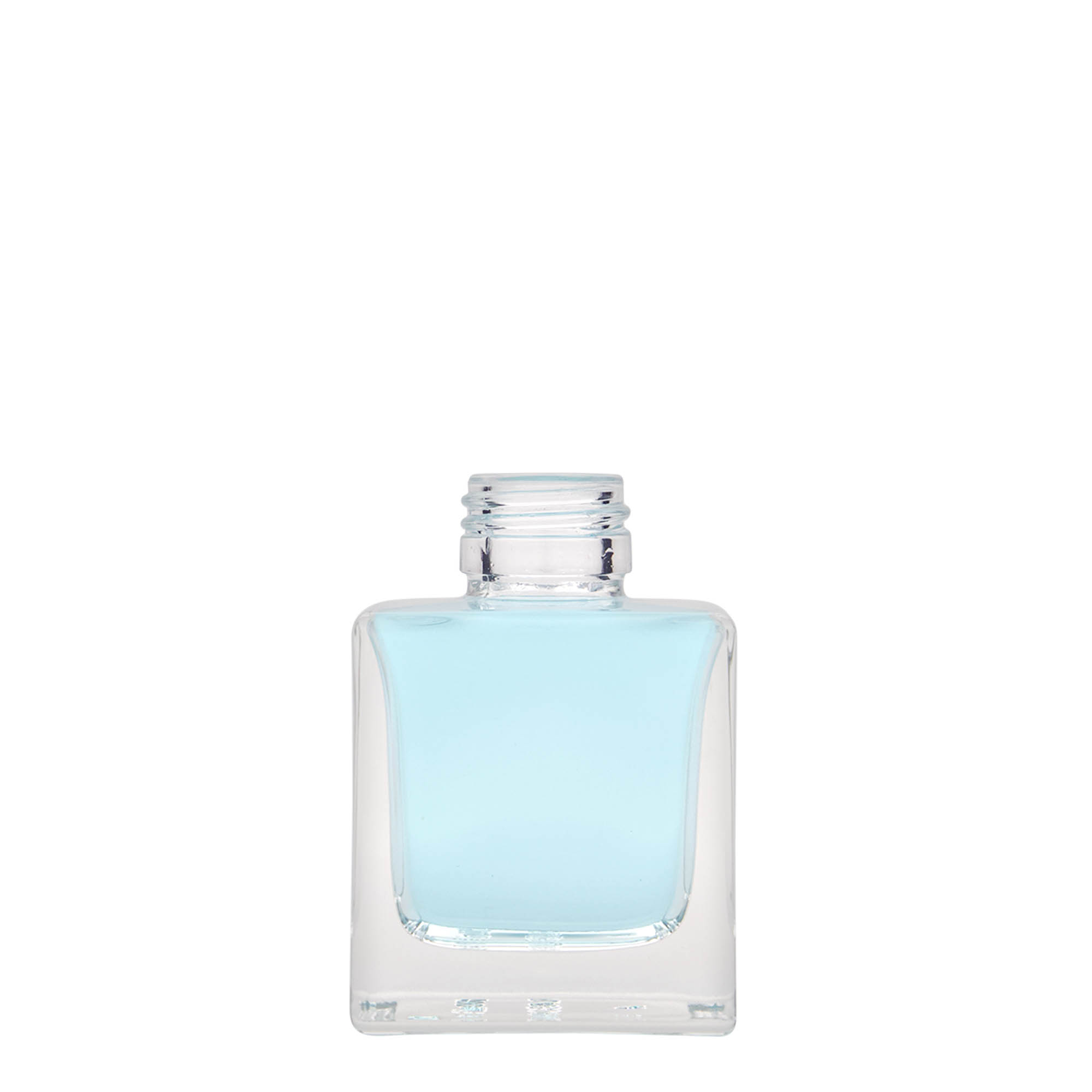 100 ml steklenička 'Cube', kvadratna, odprtina: PP 28