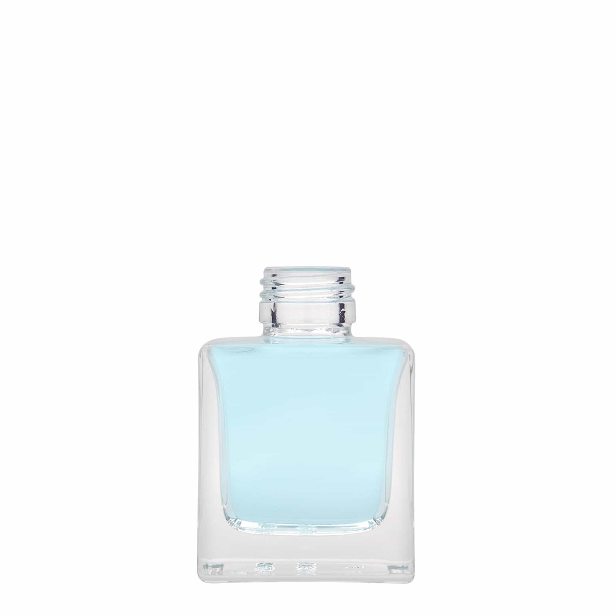 100 ml steklenička 'Cube', kvadratna, odprtina: PP 28