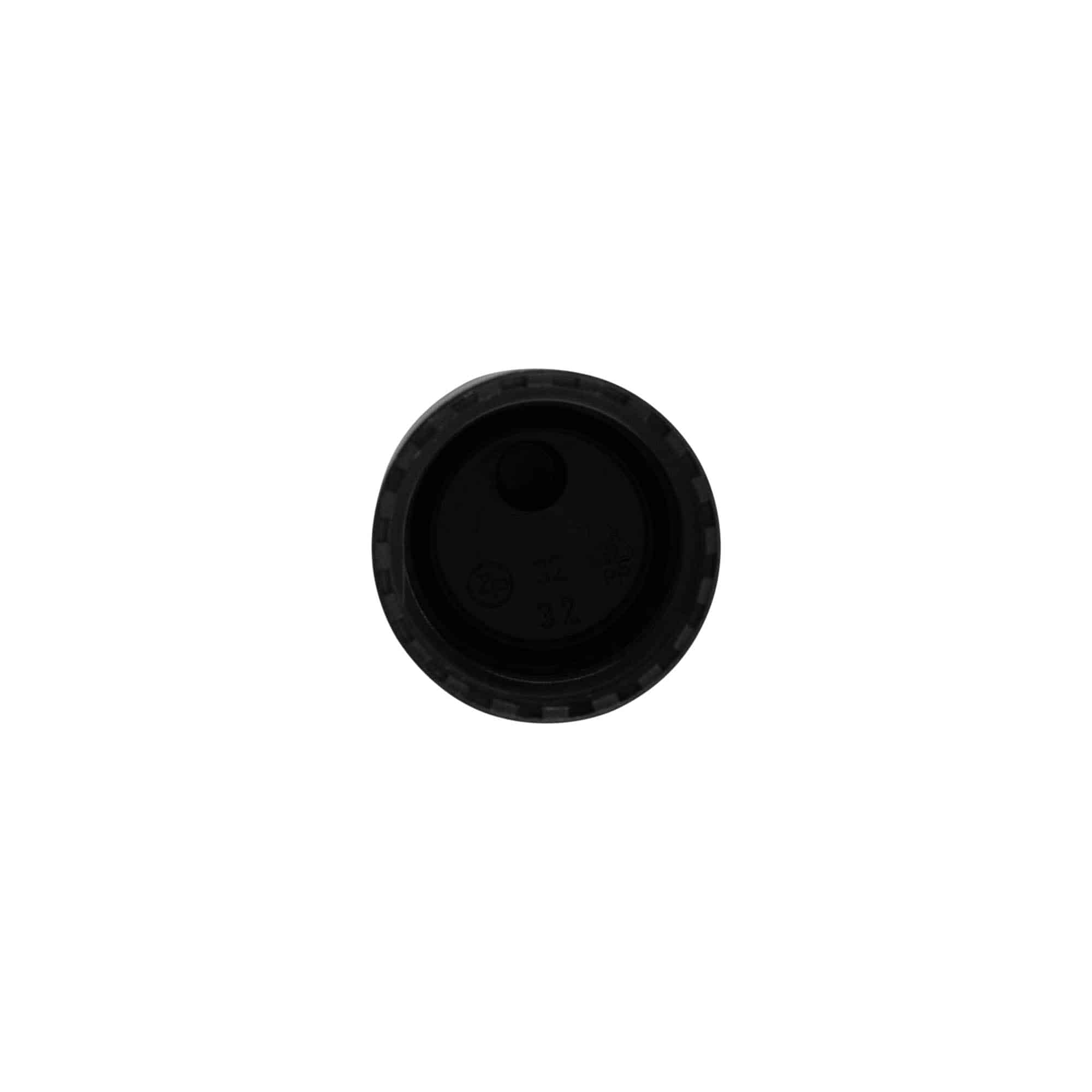 Zavrtni pokrov Disc Top, PP-plastika, črn, za odprtino: 24/410